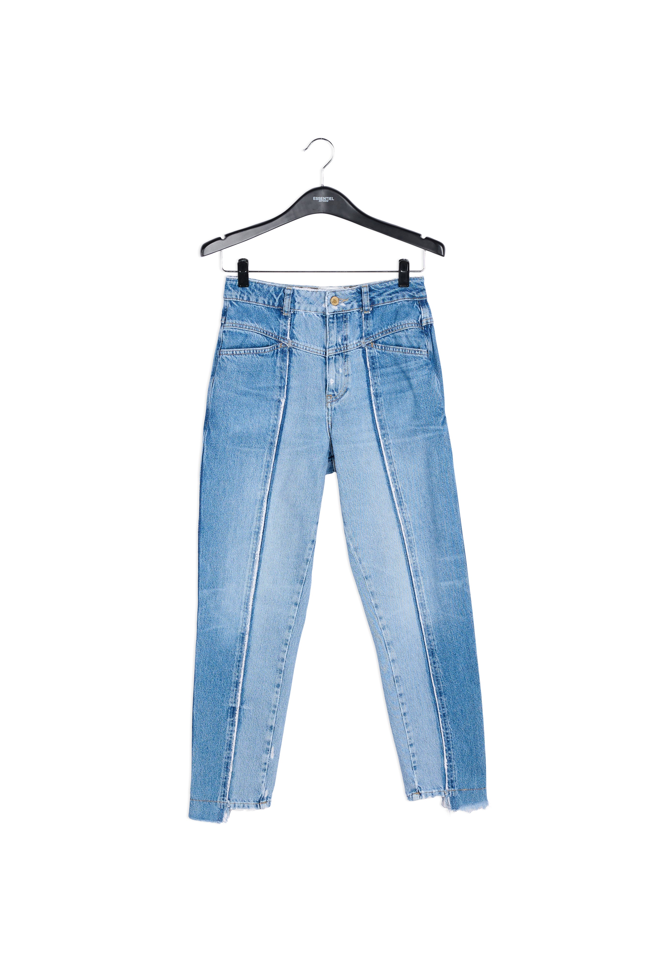 Two-tone frayed boyfriend jeans RE—SSENTIEL | Essentiel second hand