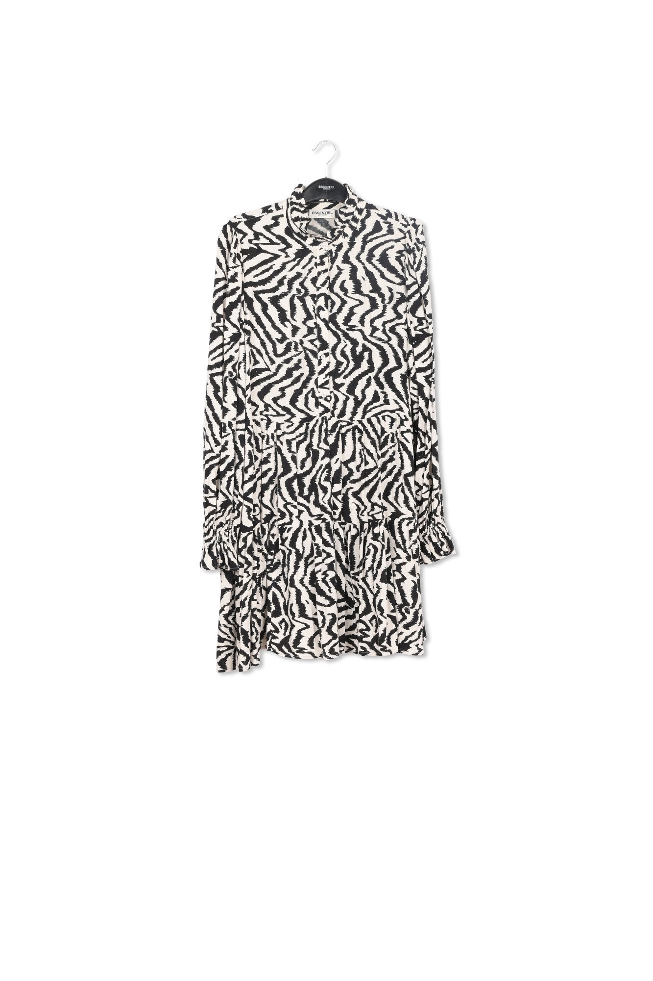 Mini robe trapèze aux imprimés léopard et pois RE—SSENTIEL | Essentiel second hand