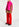 Pantalon rouge taille haute et jambes larges Faume - seconde main