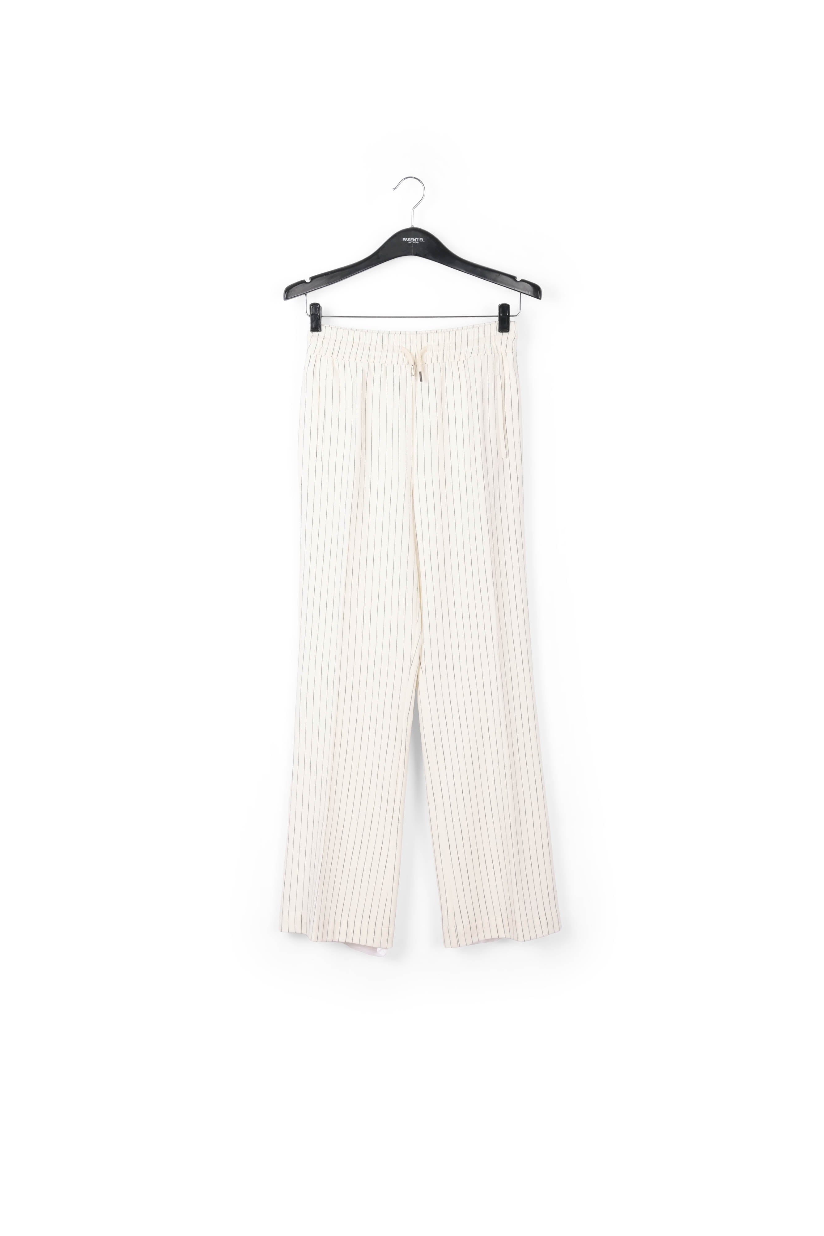 Off-white pinstripe wide-leg pants RE—SSENTIEL | Essentiel second hand
