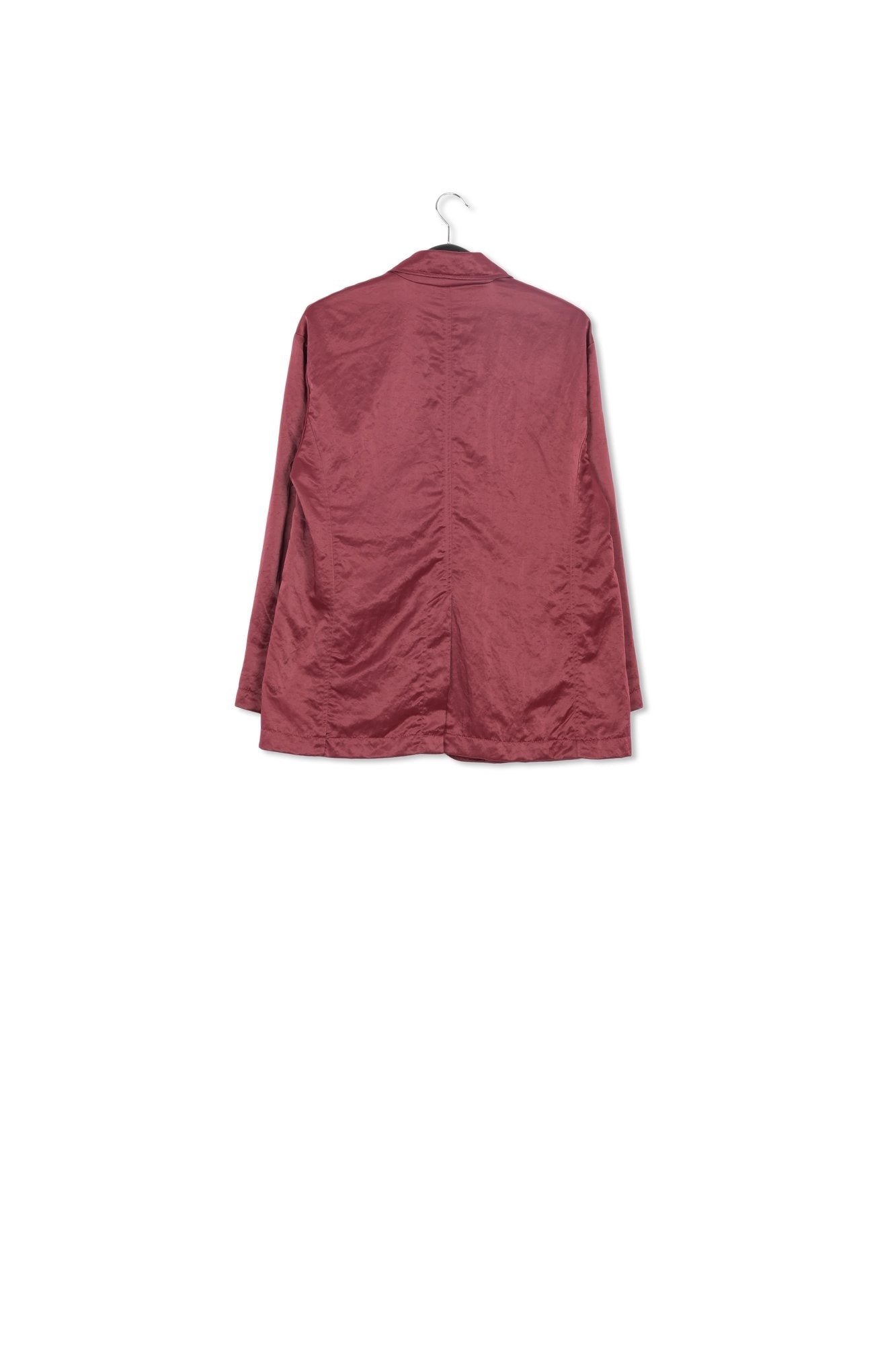 Blazer droit en satin bordeaux RE—SSENTIEL | Essentiel second hand