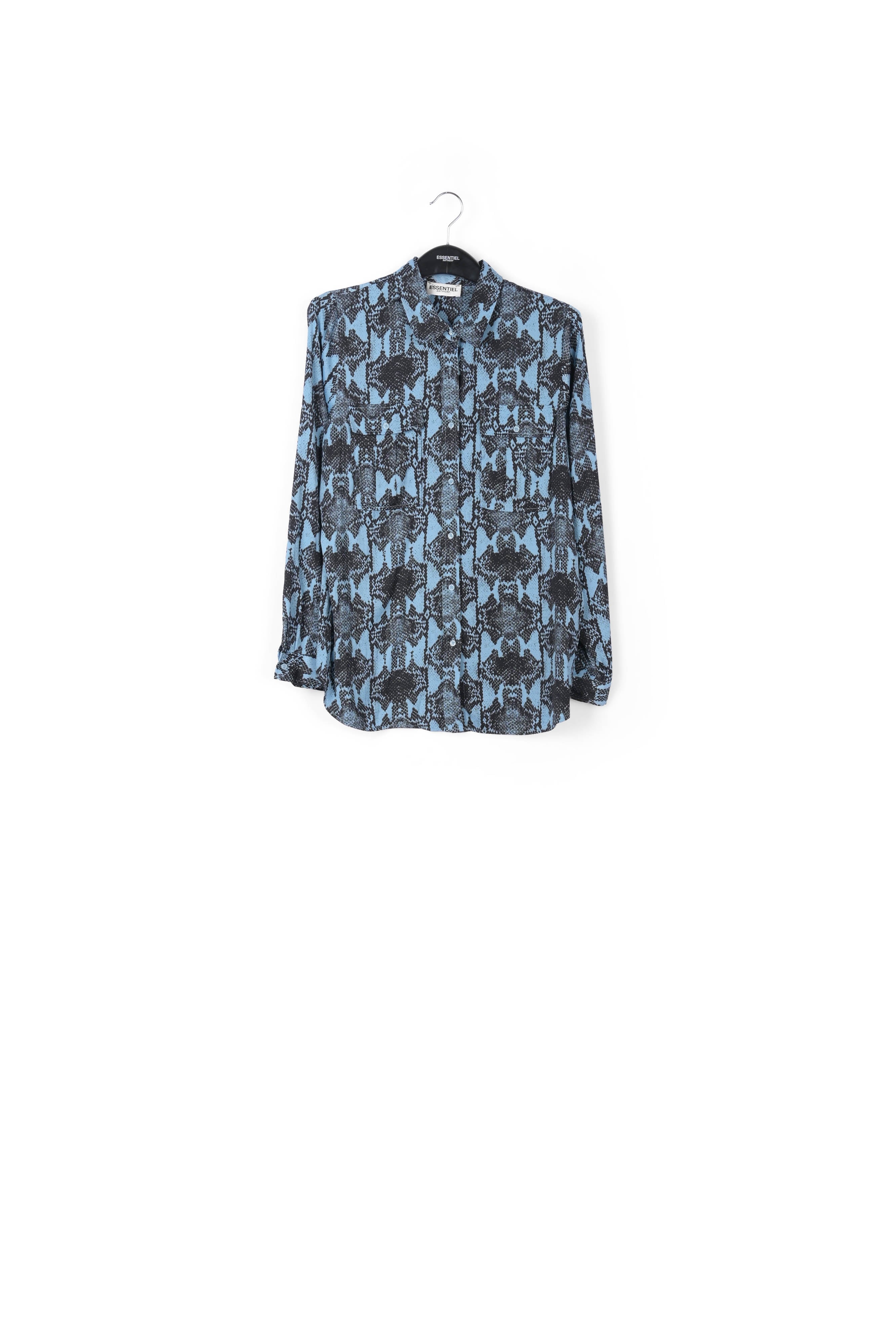 Blue shirt with snake print RE—SSENTIEL | Essentiel second hand