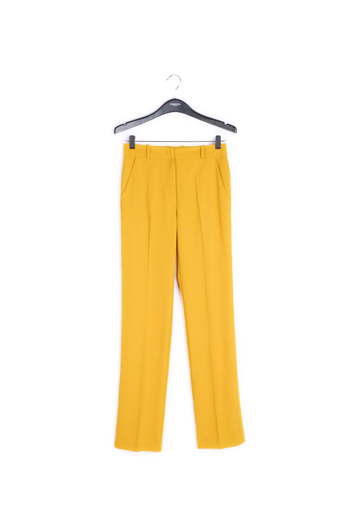 Yellow tailored trousers RE—SSENTIEL | Essentiel second hand