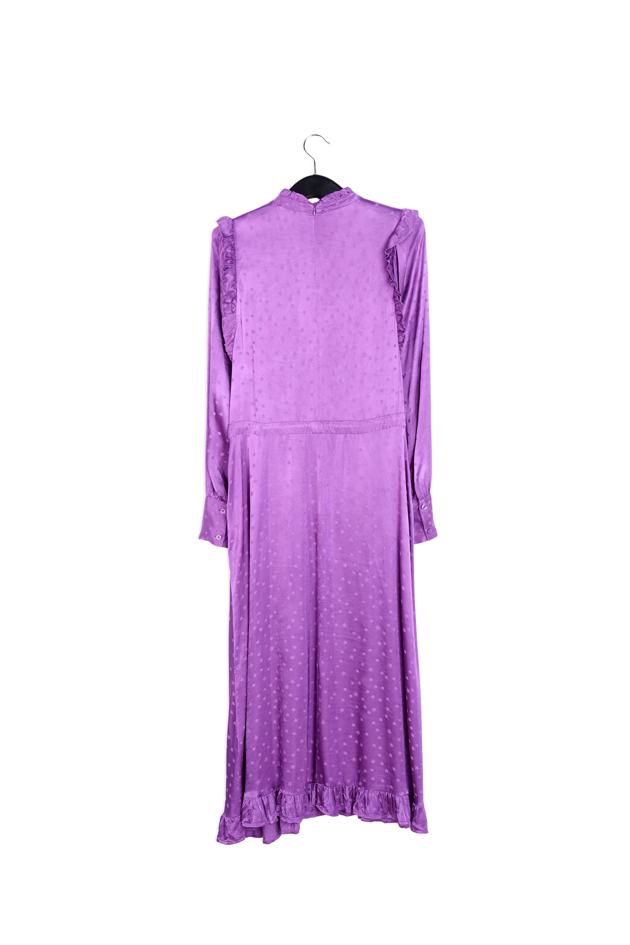 Purple ruffled maxi dress RE—SSENTIEL | Essentiel second hand