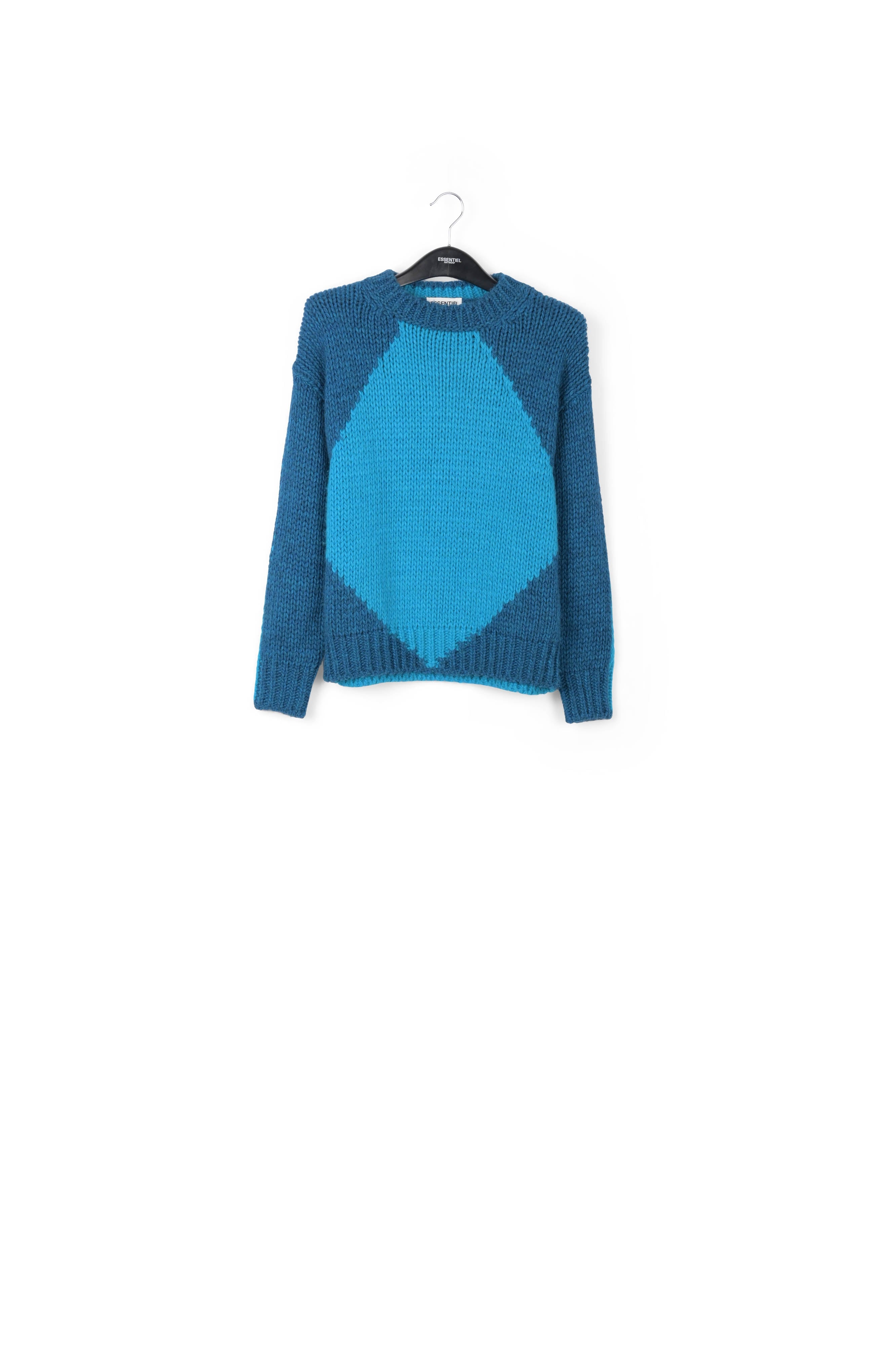 Pull en tricot épais lilas et rose RE—SSENTIEL | Essentiel second hand