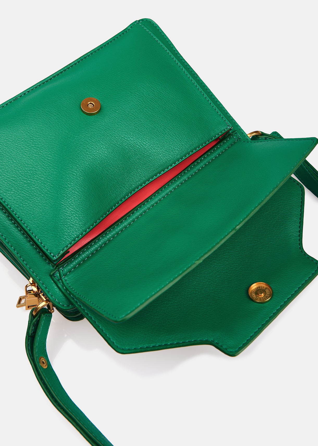 Green faux leather shoulder bag RE—SSENTIEL | Essentiel second hand