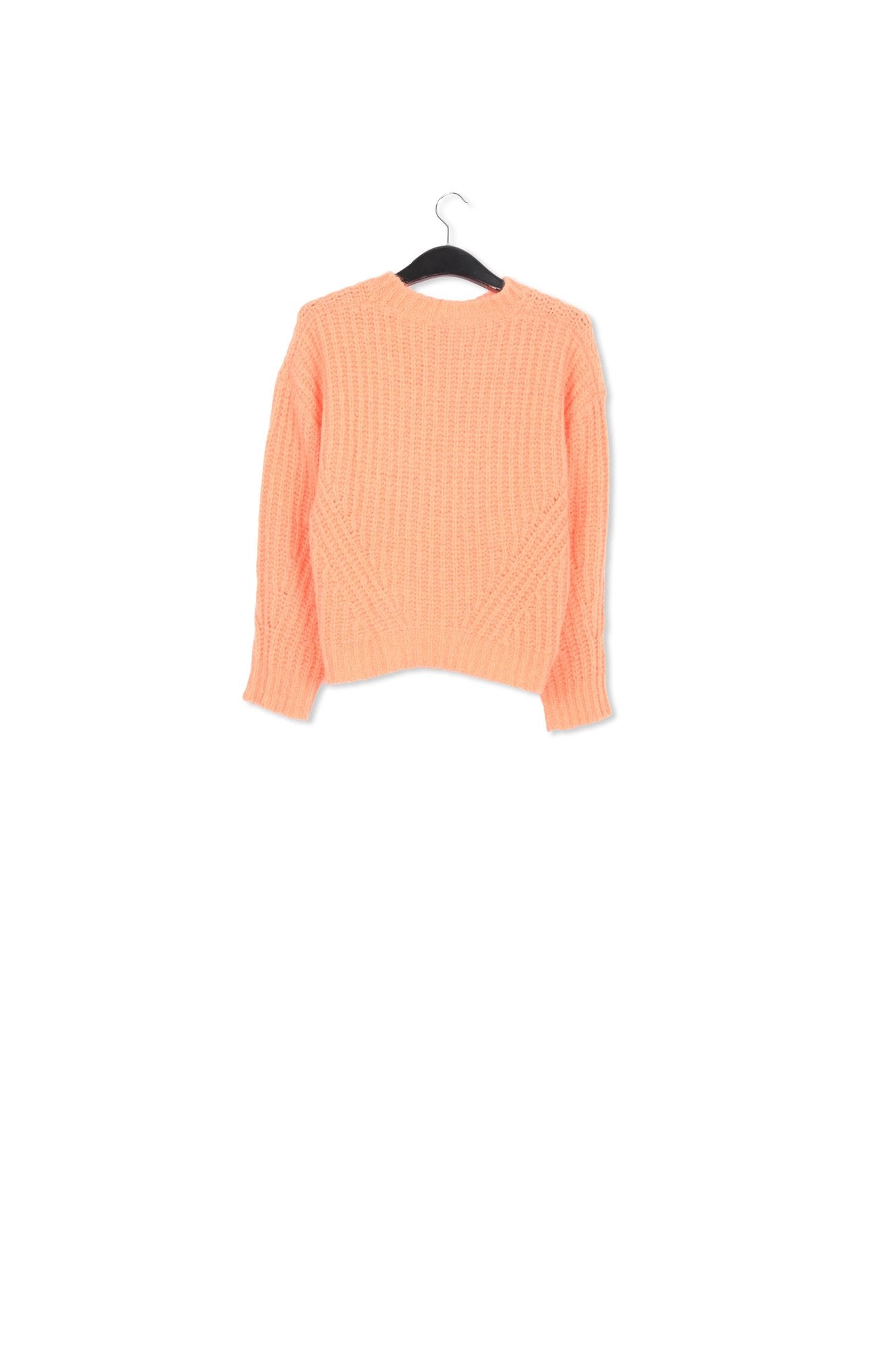 Pull en tricot côtelé orange RE—SSENTIEL | Essentiel second hand