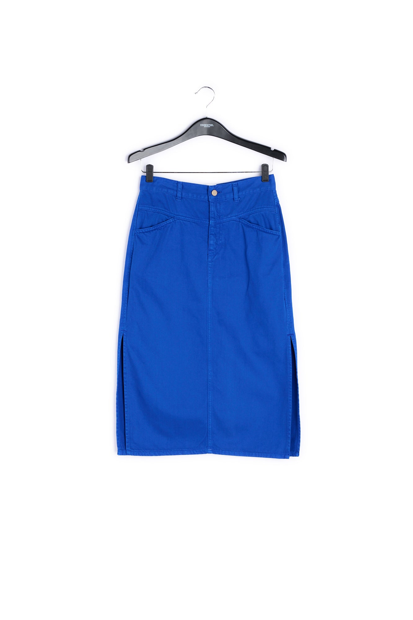 Blue high-waisted pencil skirt RE—SSENTIEL | Essentiel second hand