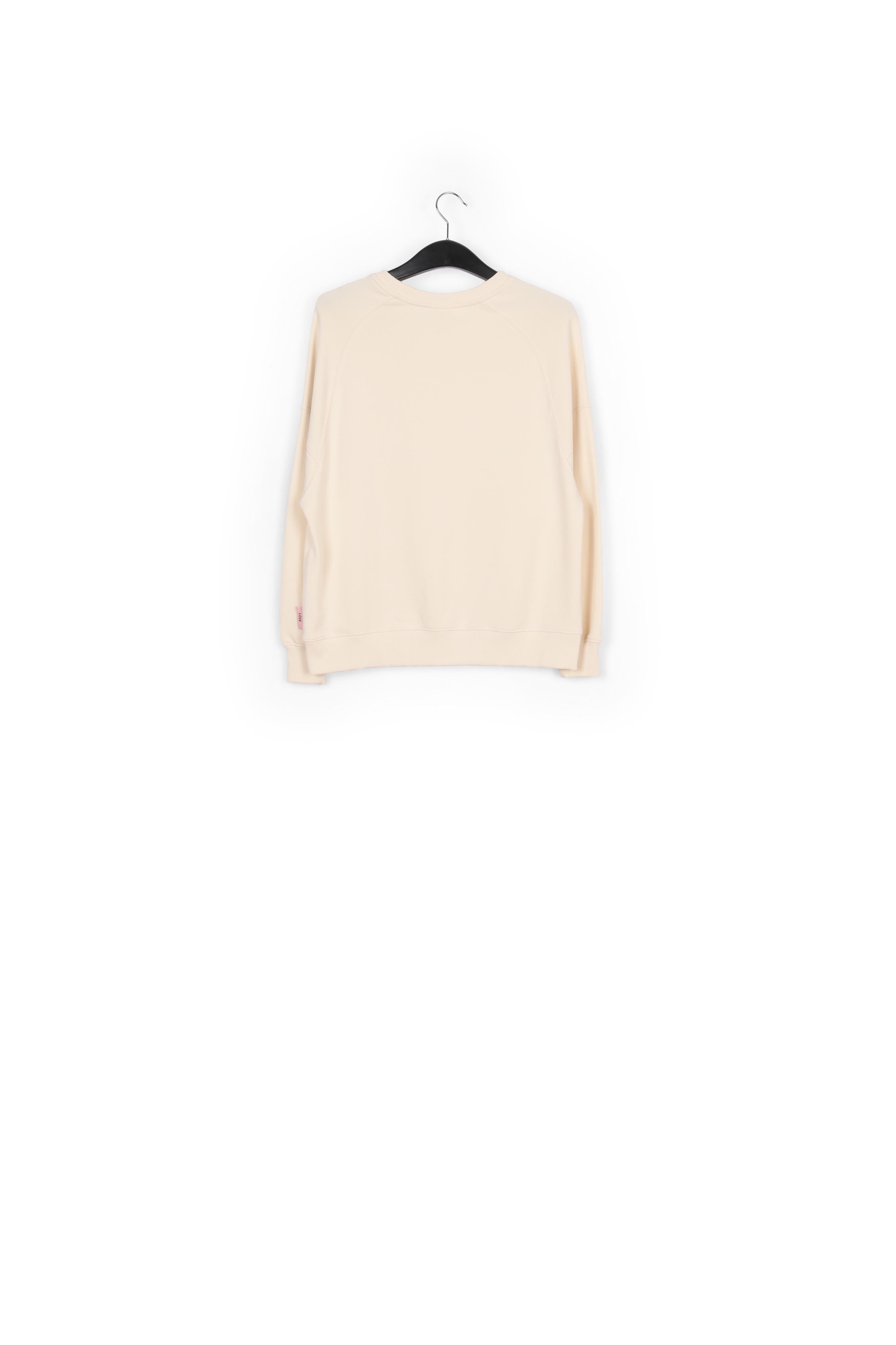 Sweatshirt écru en jersey de coton bio RE—SSENTIEL | Essentiel second hand