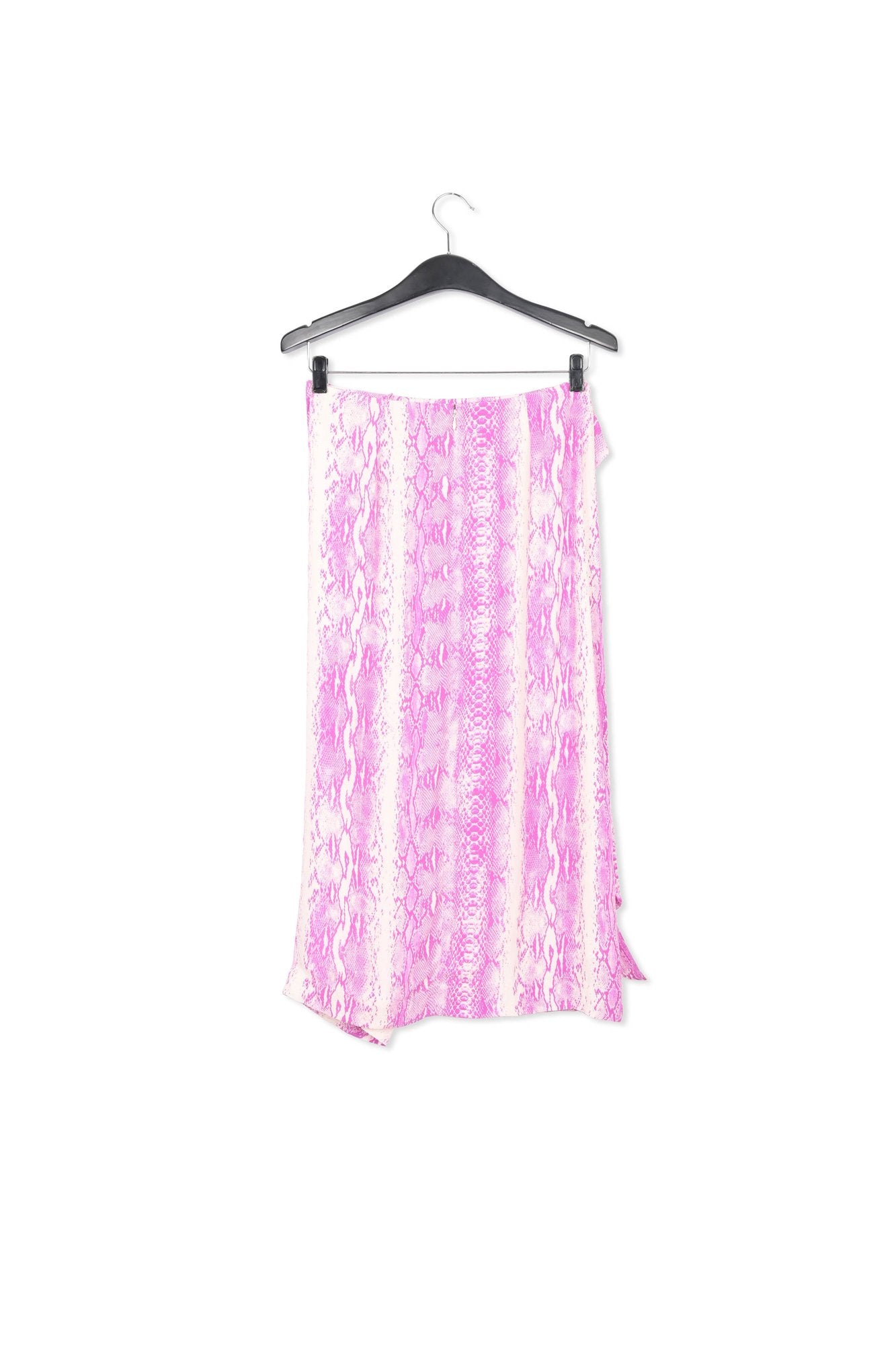 White and purple snake-print midi skirt RE—SSENTIEL | Essentiel second hand