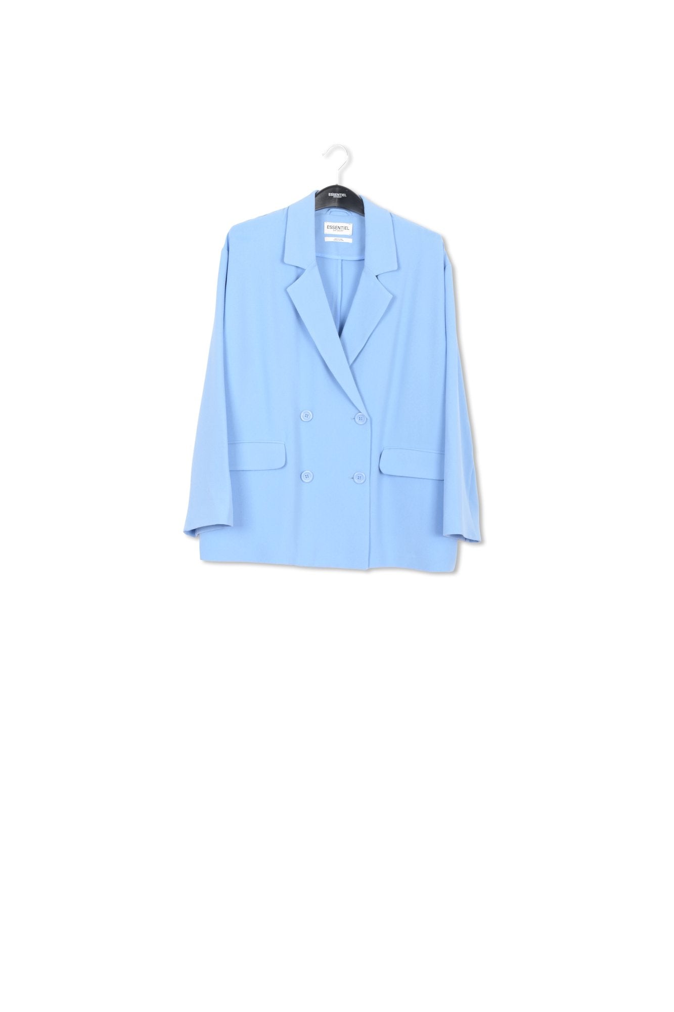 Blazer croisé bleu RE—SSENTIEL | Essentiel second hand
