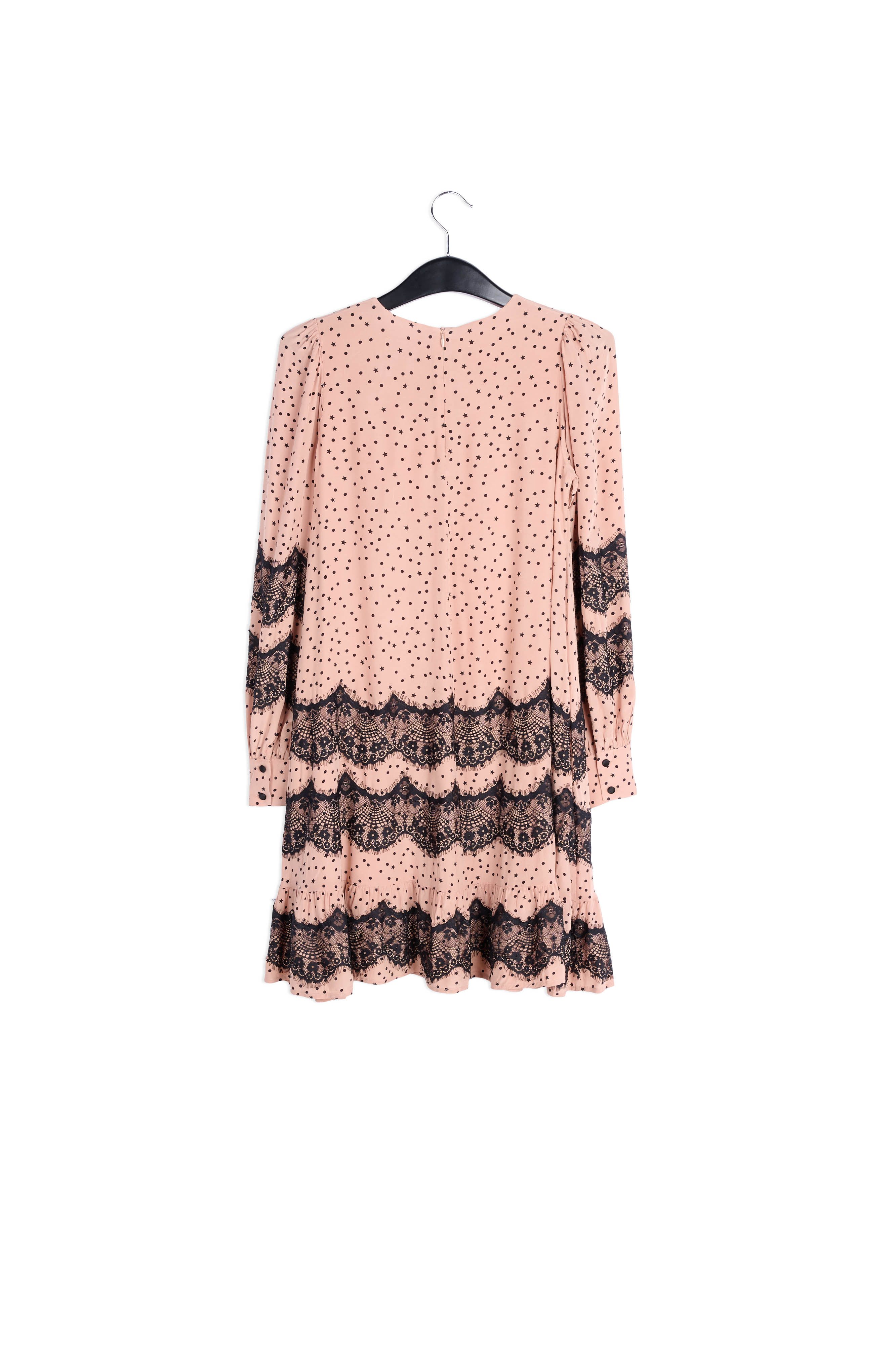 Peach lace-trimmed mini dress RE—SSENTIEL | Essentiel second hand
