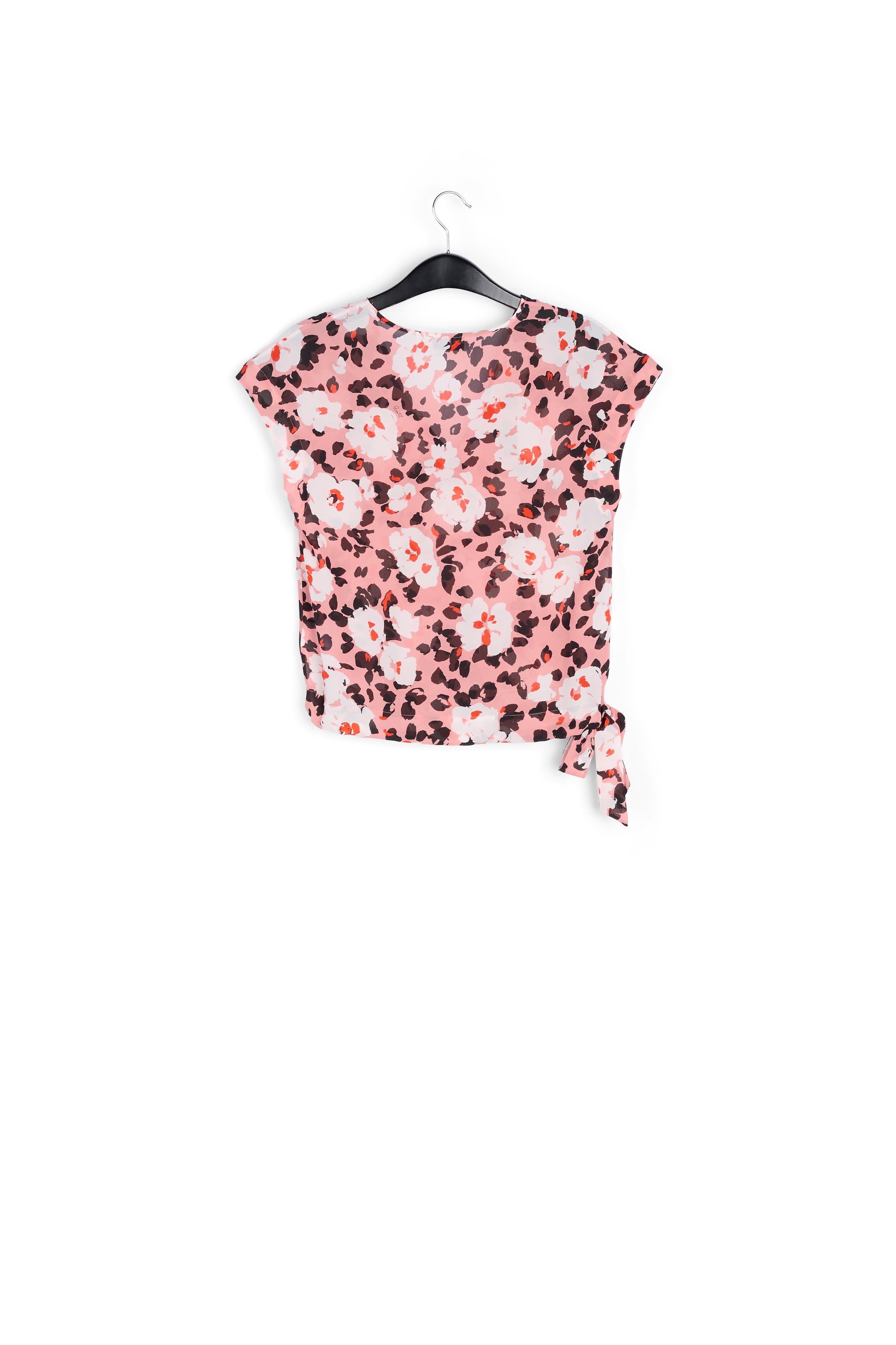 Pink floral-print top RE—SSENTIEL | Essentiel second hand