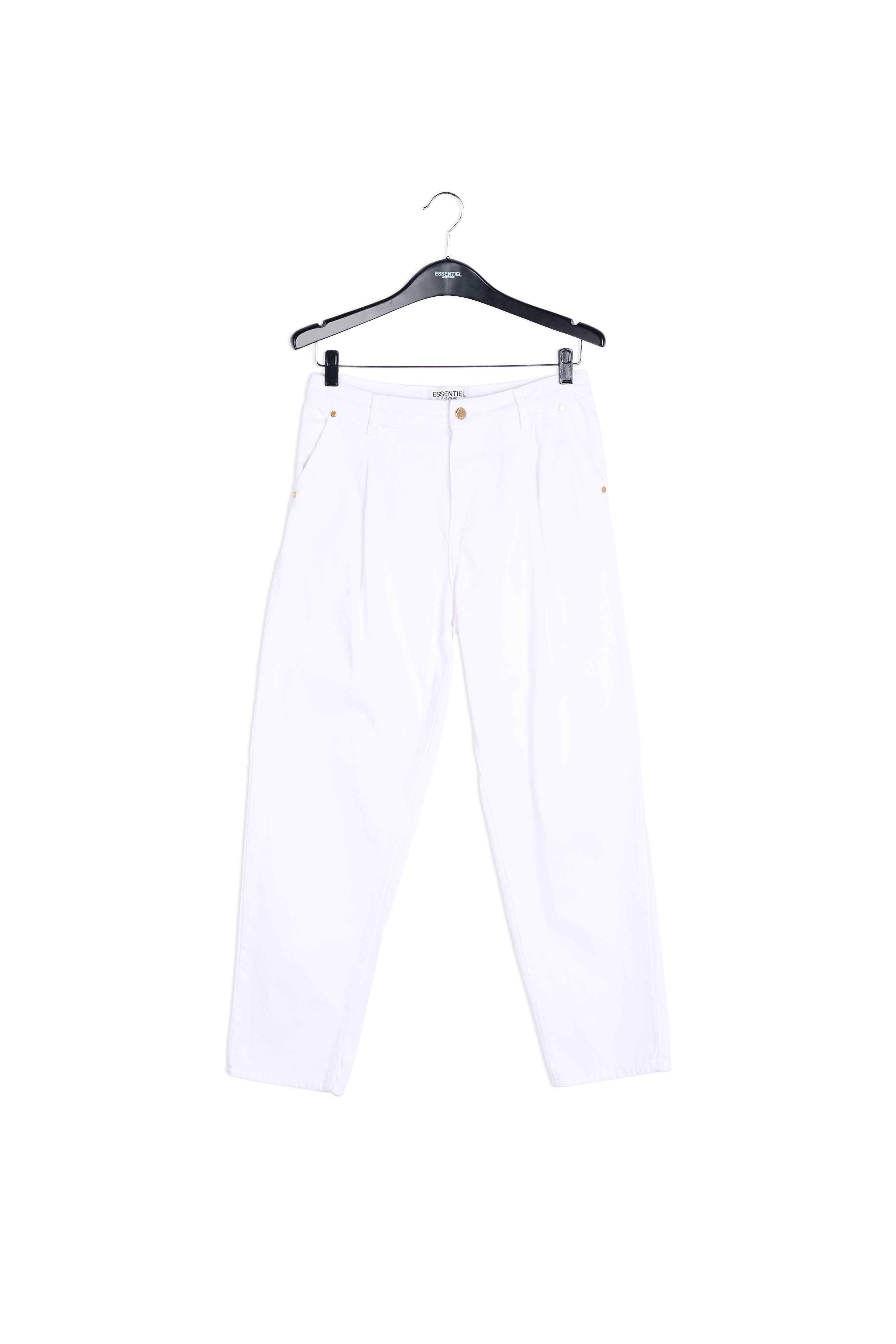 Gebroken witte jeans met hoge taille RE—SSENTIEL | Essentiel second hand