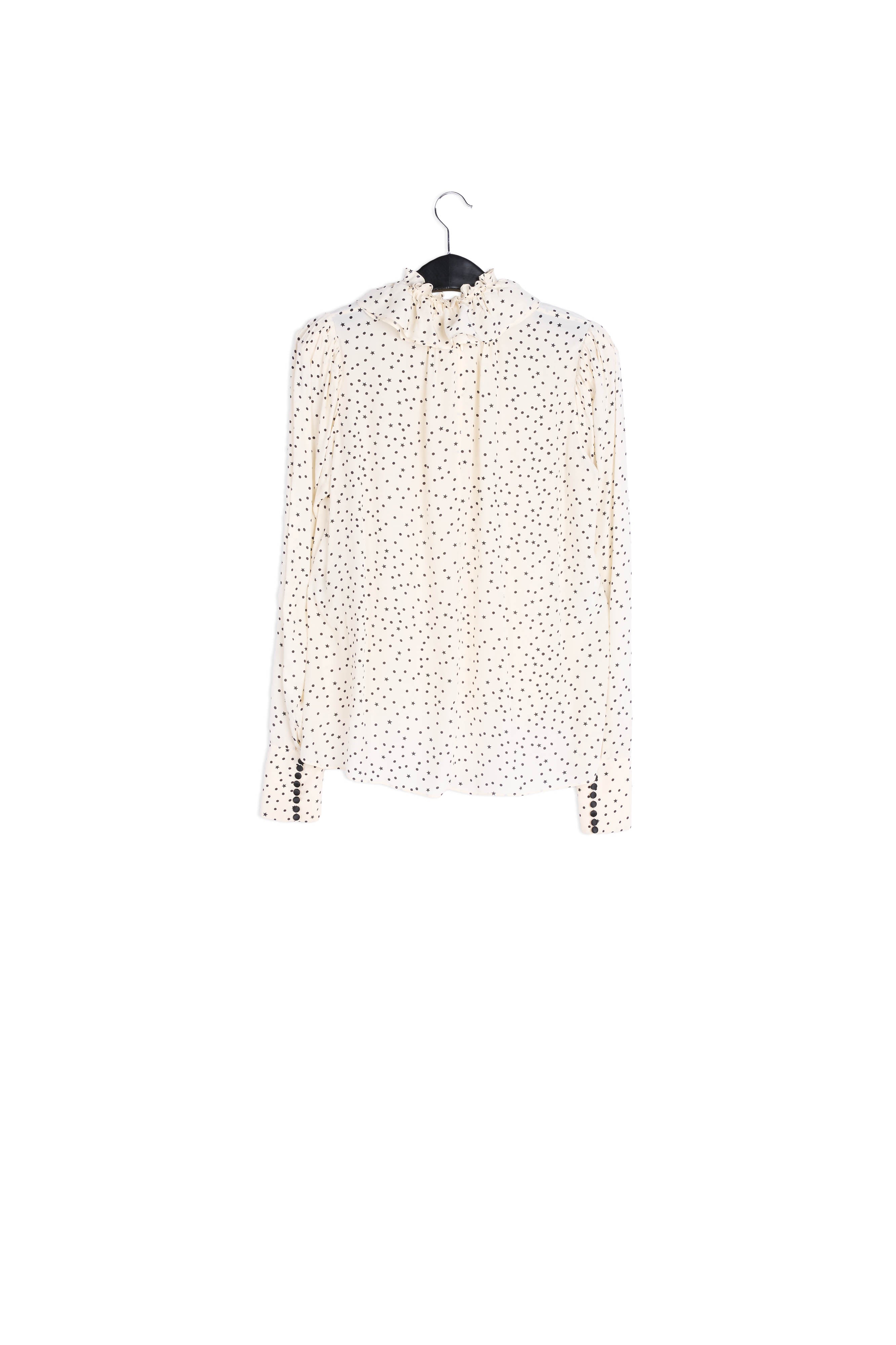 Off-white polka dot top RE—SSENTIEL | Essentiel second hand