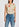 Off-white floral top with rhinestones Faume - seconde main