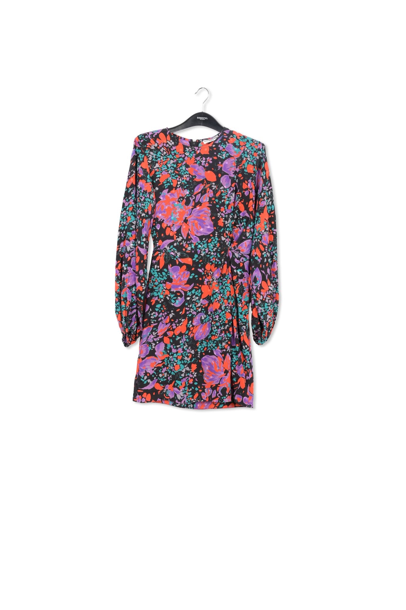 Mini-robe noire en jacquard de soie RE—SSENTIEL | Essentiel second hand