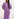 Purple lurex short-sleeved sweater Faume - seconde main