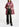 Vintage roze donsjas met kap Faume - seconde main