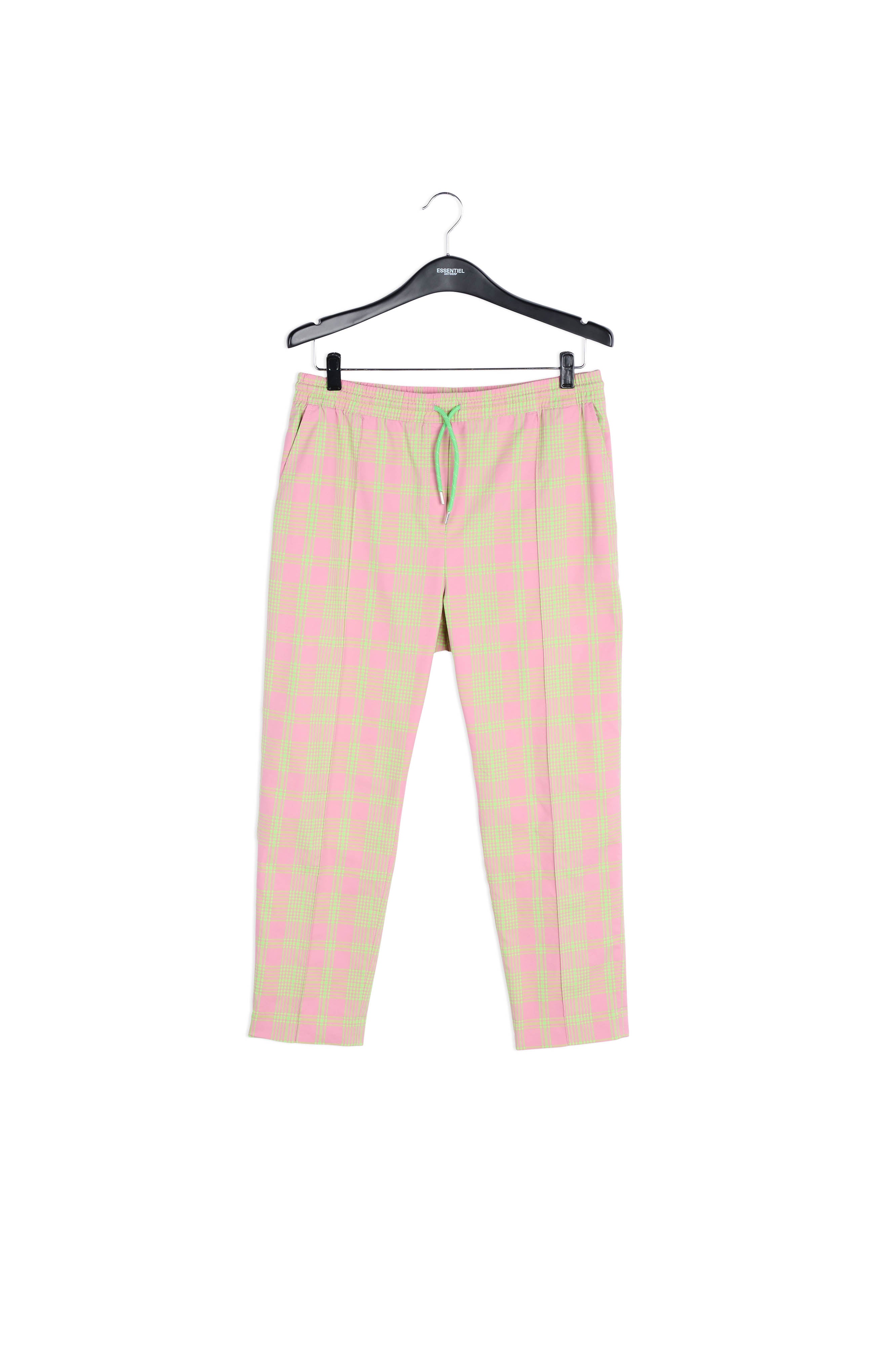 Pantalon tartan vieux rose RE—SSENTIEL | Essentiel second hand