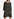 Black and gold polka-dot mini dress with trumpet sleeves Faume - seconde main
