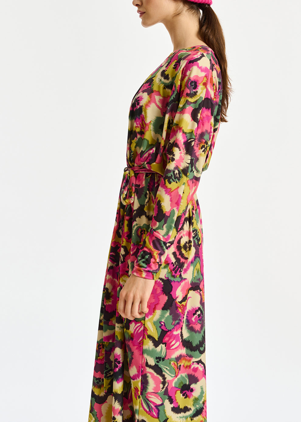 Jupe midi multicolore à  imprimé fleuri RE—SSENTIEL | Essentiel second hand