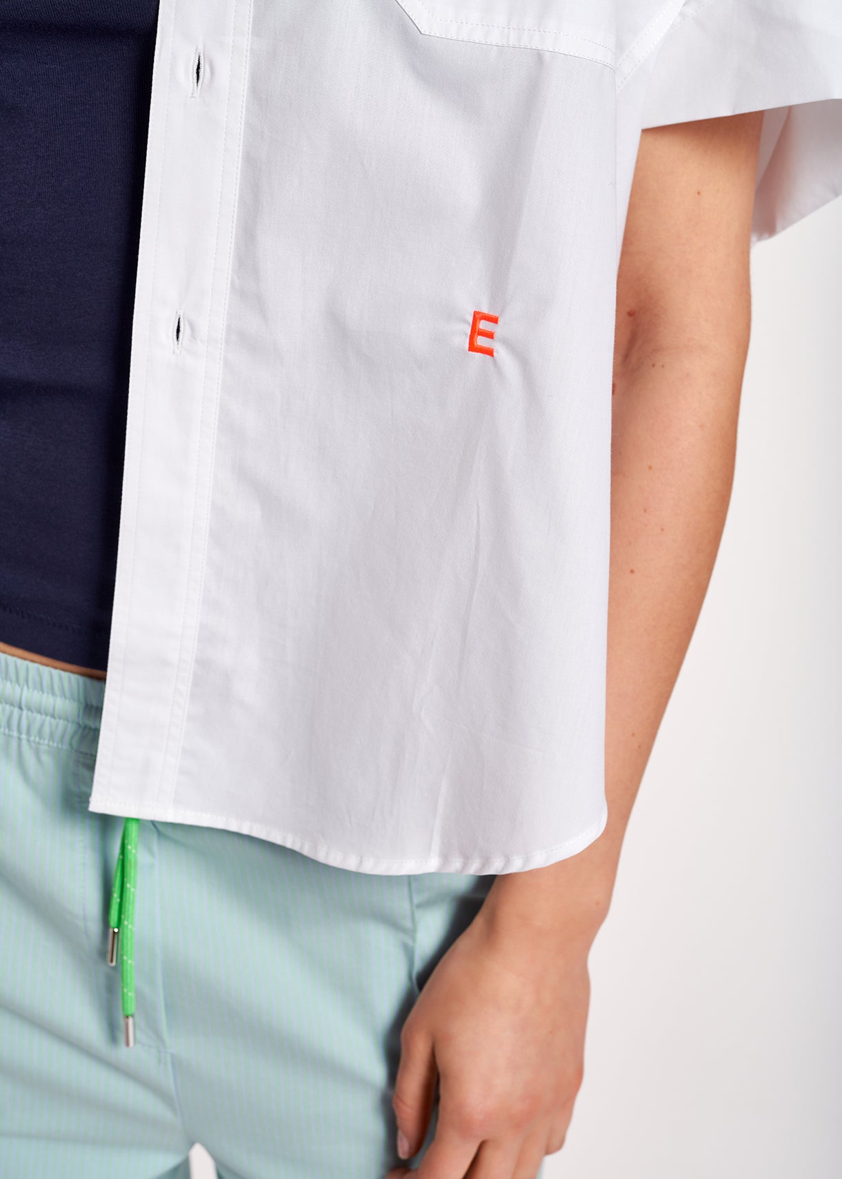 Wit katoenen overhemd RE—SSENTIEL | Essentiel second hand