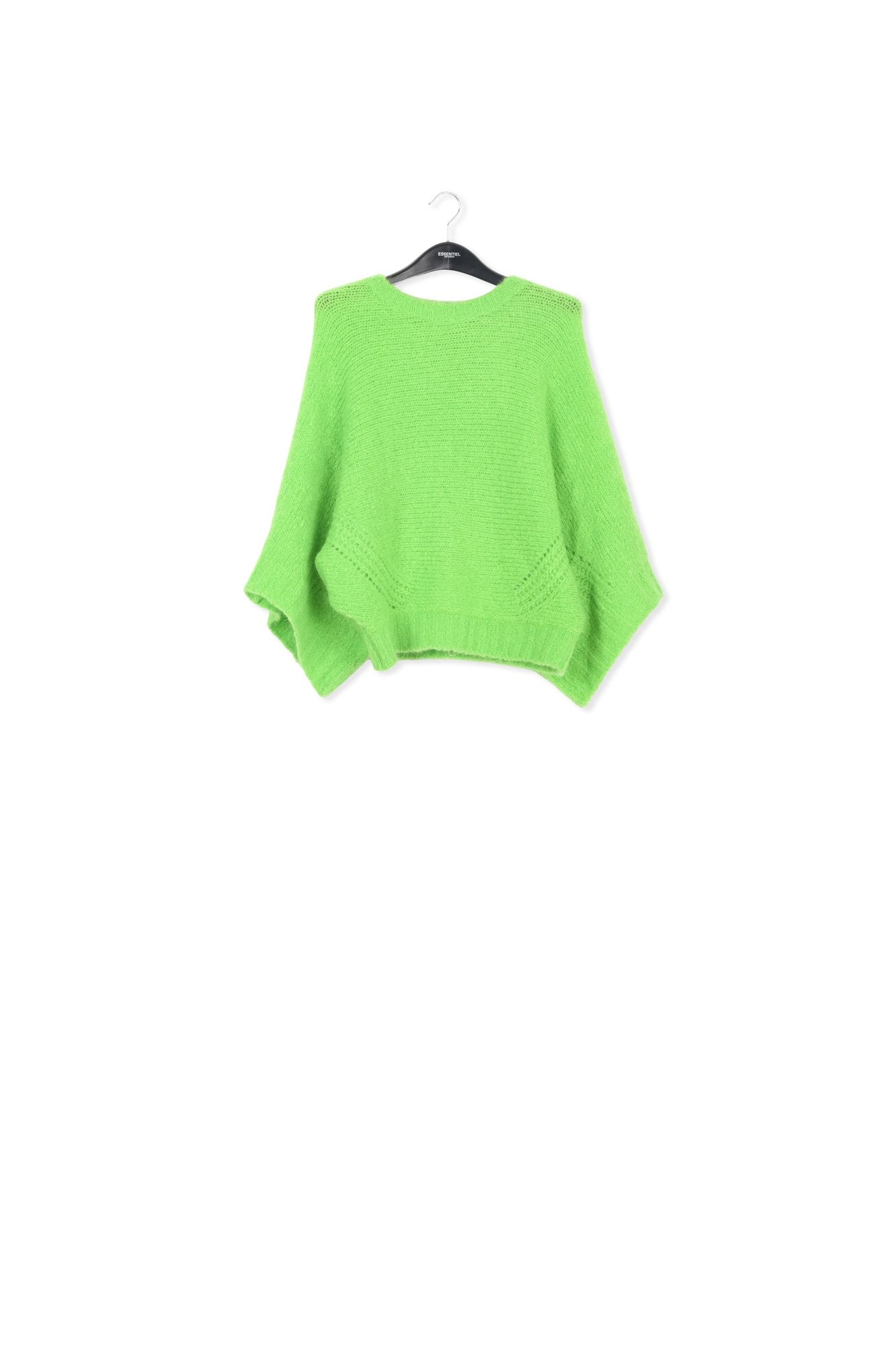 Green knit sweater with cape effect RE—SSENTIEL | Essentiel second hand