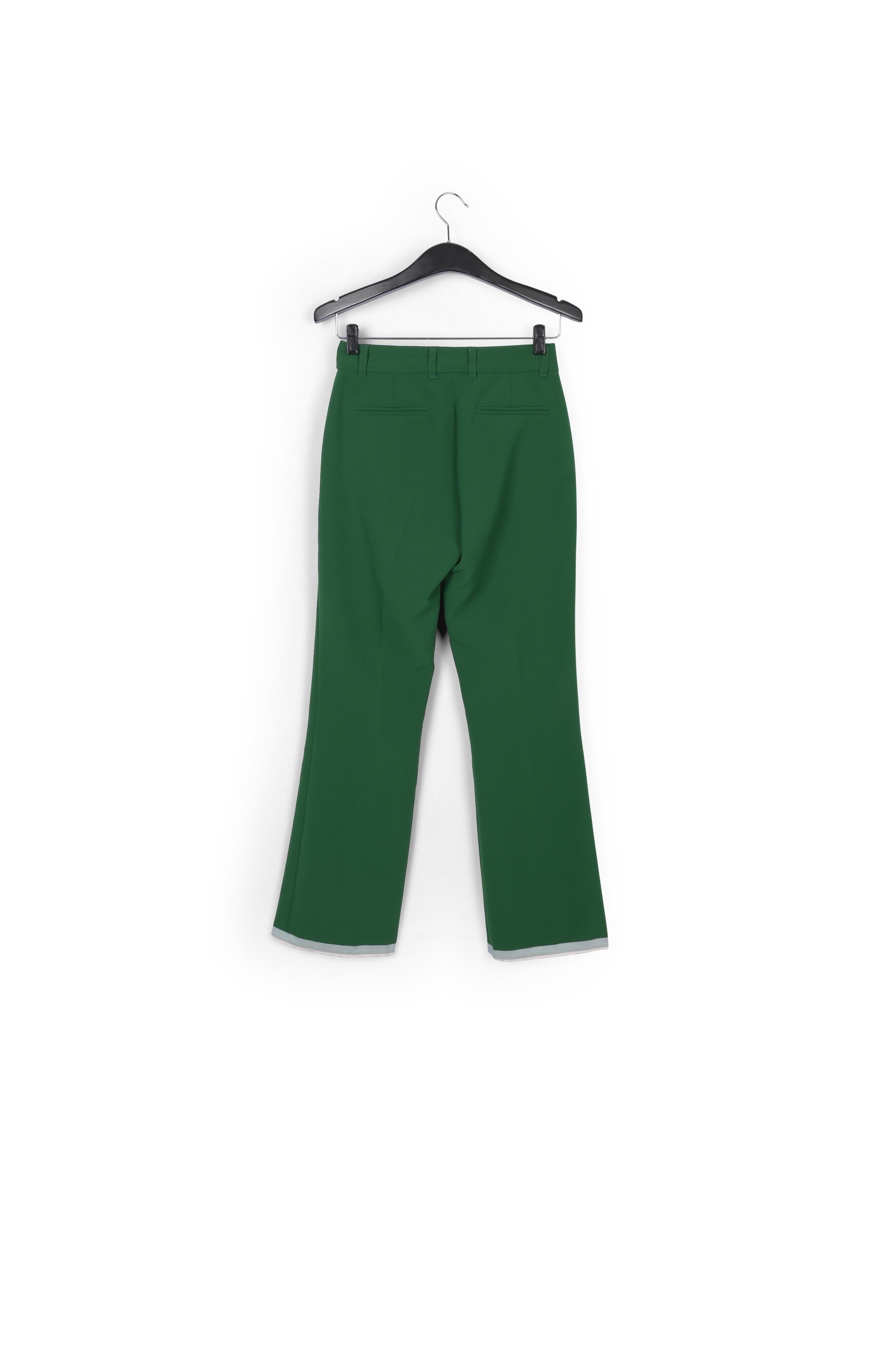 Dark green flared-fit pants RE—SSENTIEL | Essentiel second hand