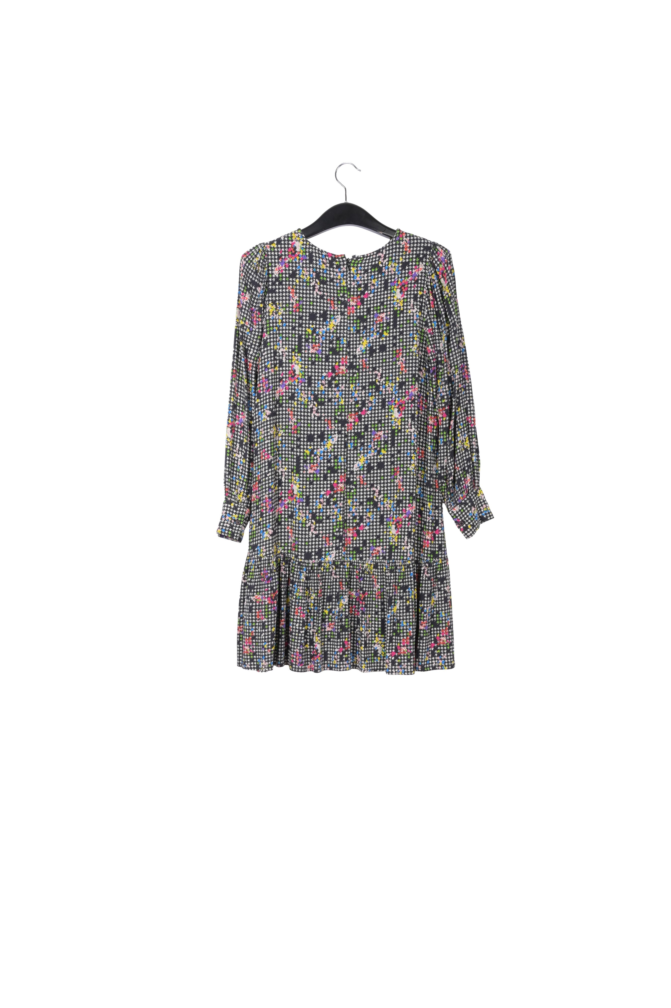 Mini-robe noire et blanche à volants RE—SSENTIEL | Essentiel second hand