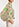 Gestreepte top met groene bloemen en pofmouwen Faume - seconde main