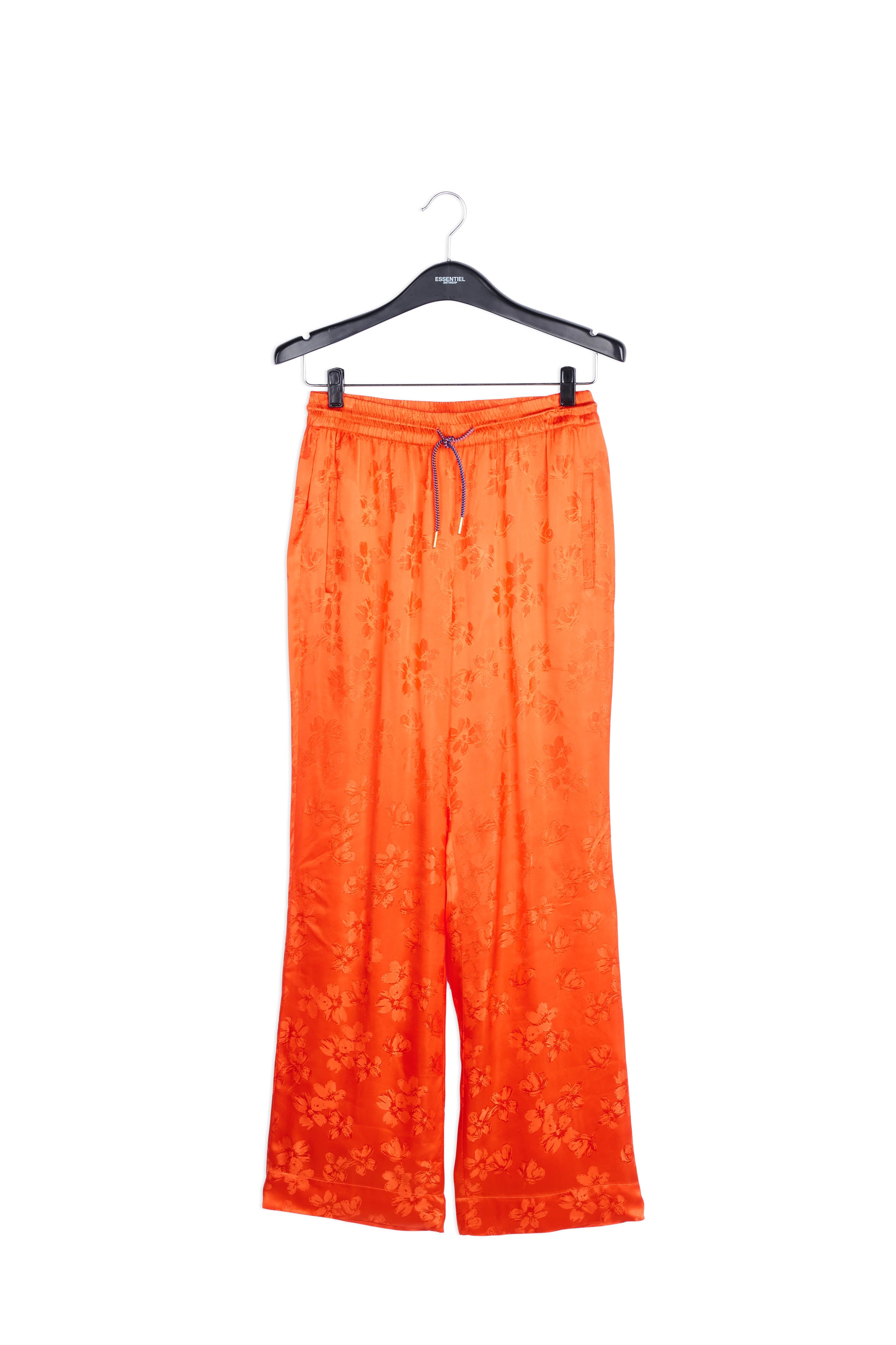Pantalon de jogging en jacquard orange à fleurs RE—SSENTIEL | Essentiel second hand