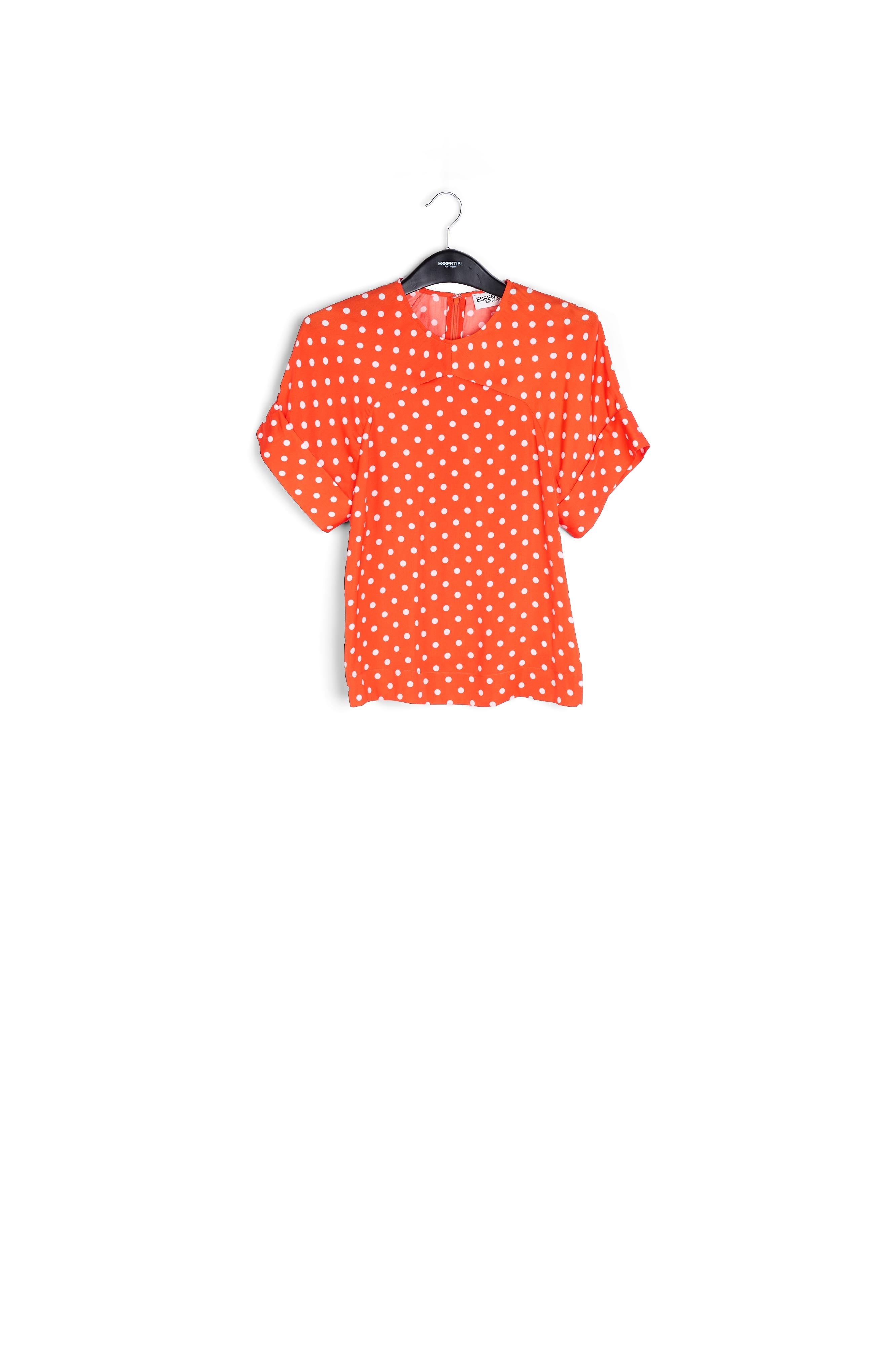 Red polka dot top RE—SSENTIEL | Essentiel second hand