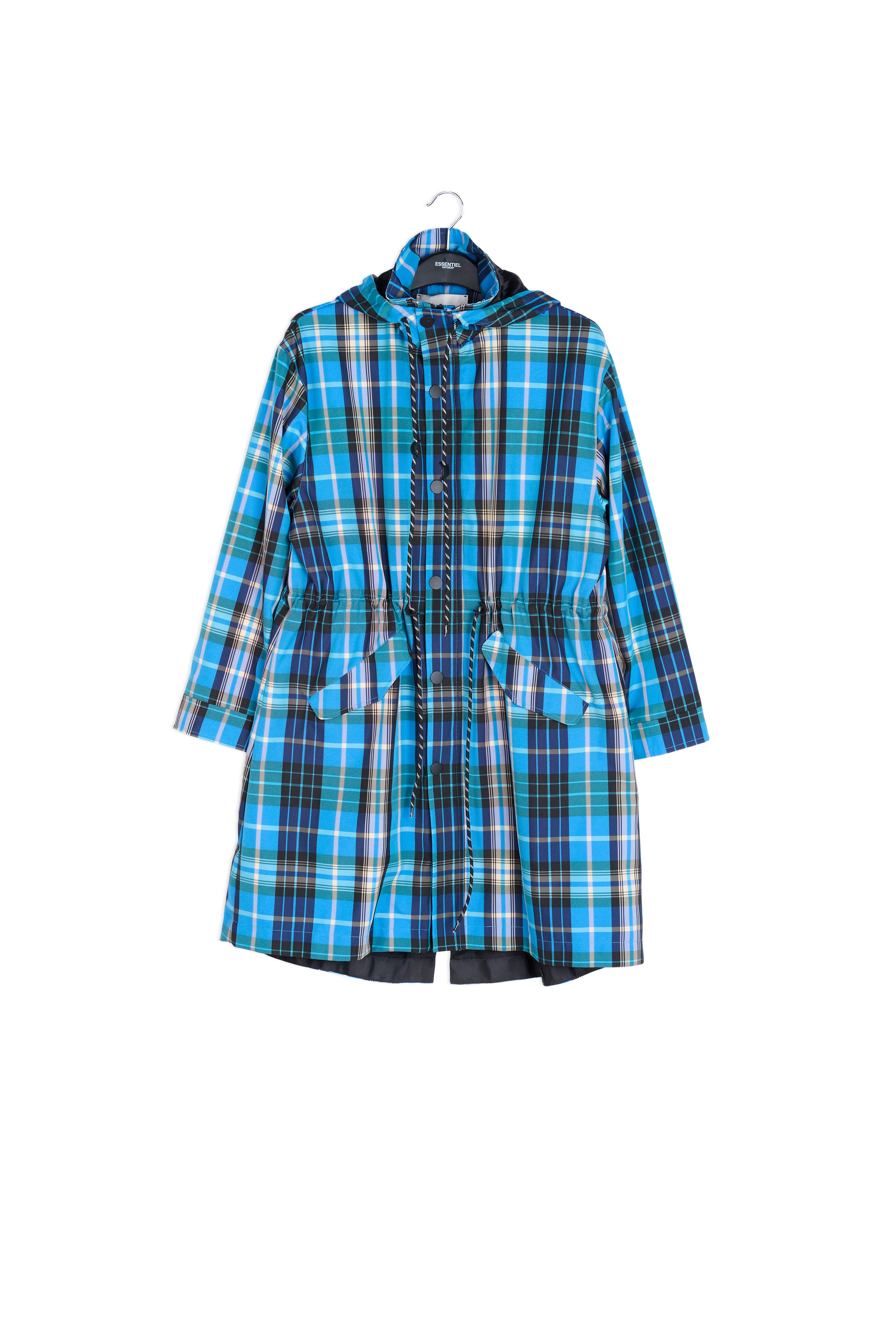 Light and dark blue checked jacket RE—SSENTIEL | Essentiel second hand