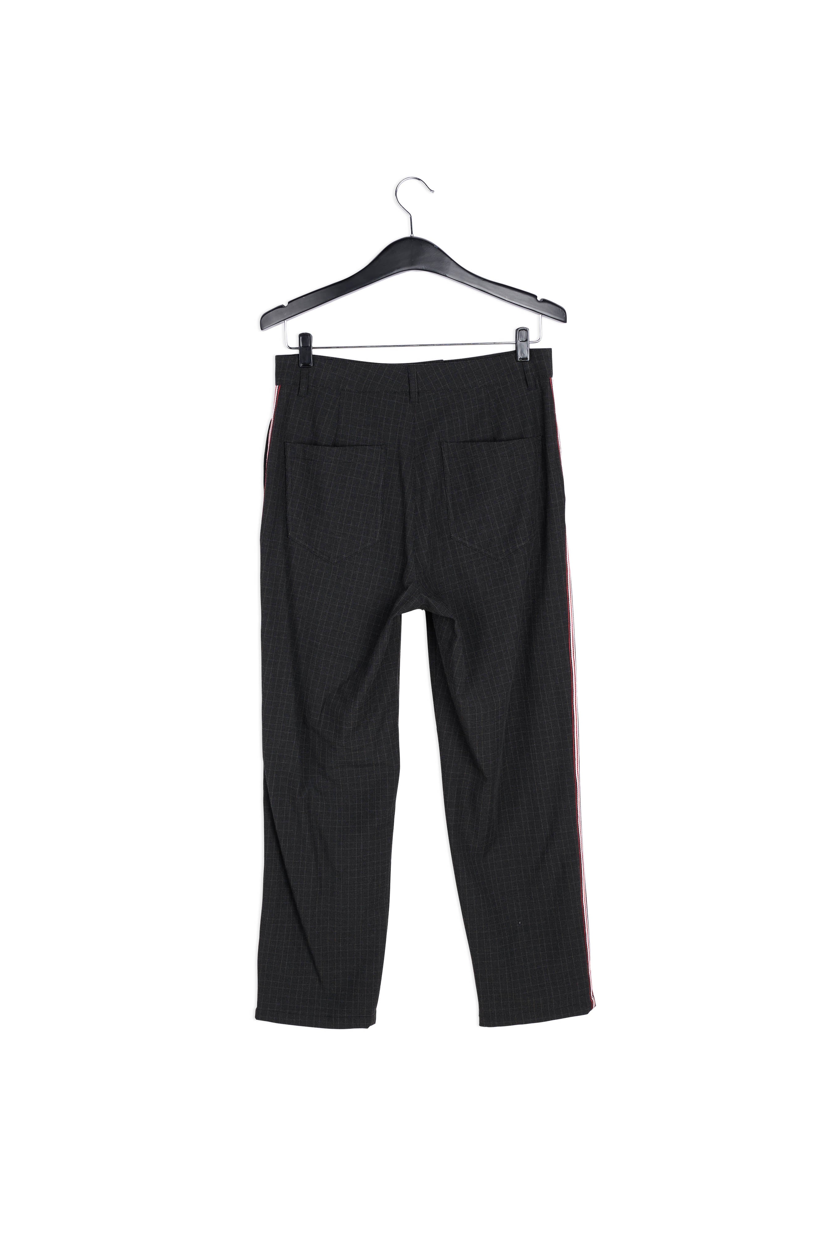 Pantalon gris foncé à carreaux RE—SSENTIEL | Essentiel second hand