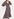 Black floral-print wrap maxi dress Faume - seconde main
