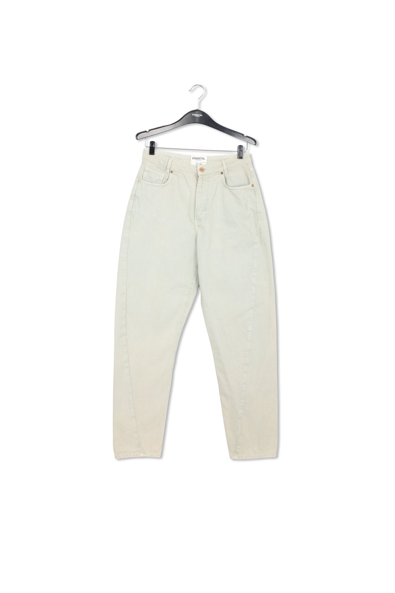 Mint green high-rise tapered jeans RE—SSENTIEL | Essentiel second hand