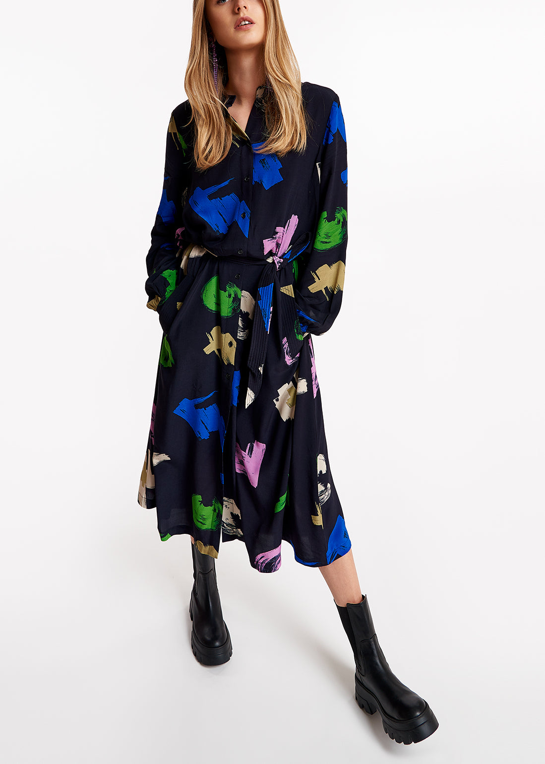 Aspiration wijde midijurk RE—SSENTIEL | Essentiel second hand