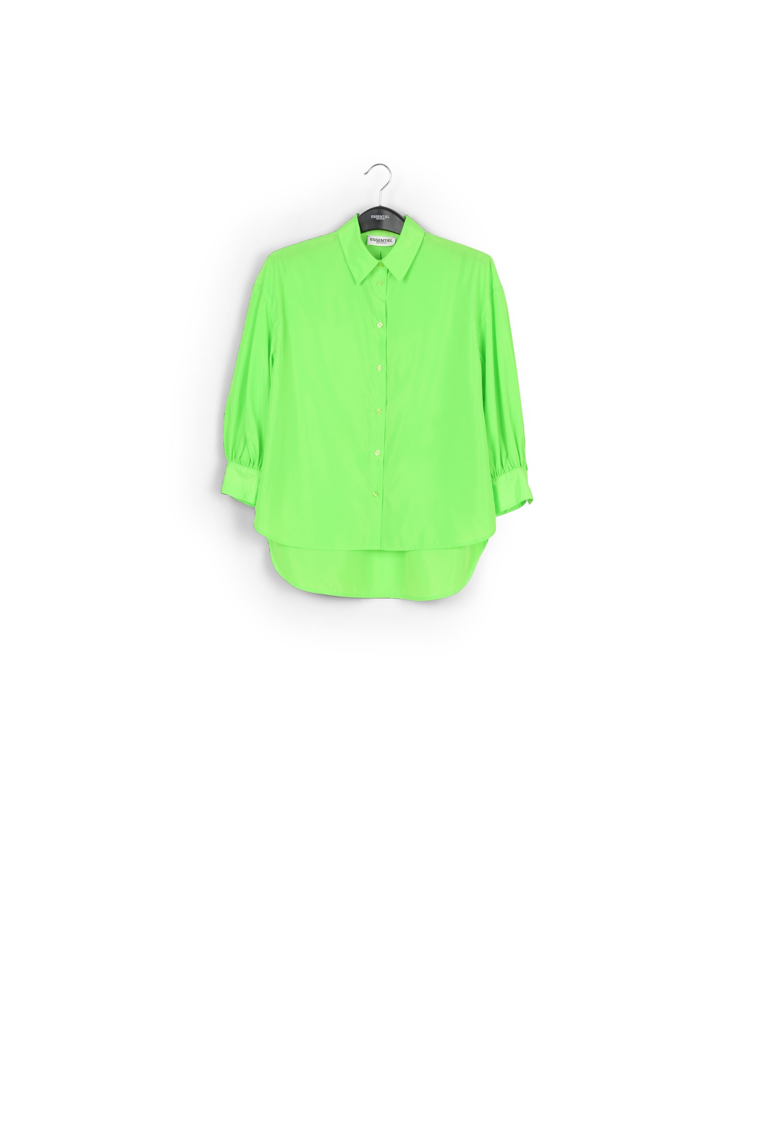 Neon green loose-fit shirt RE—SSENTIEL | Essentiel second hand