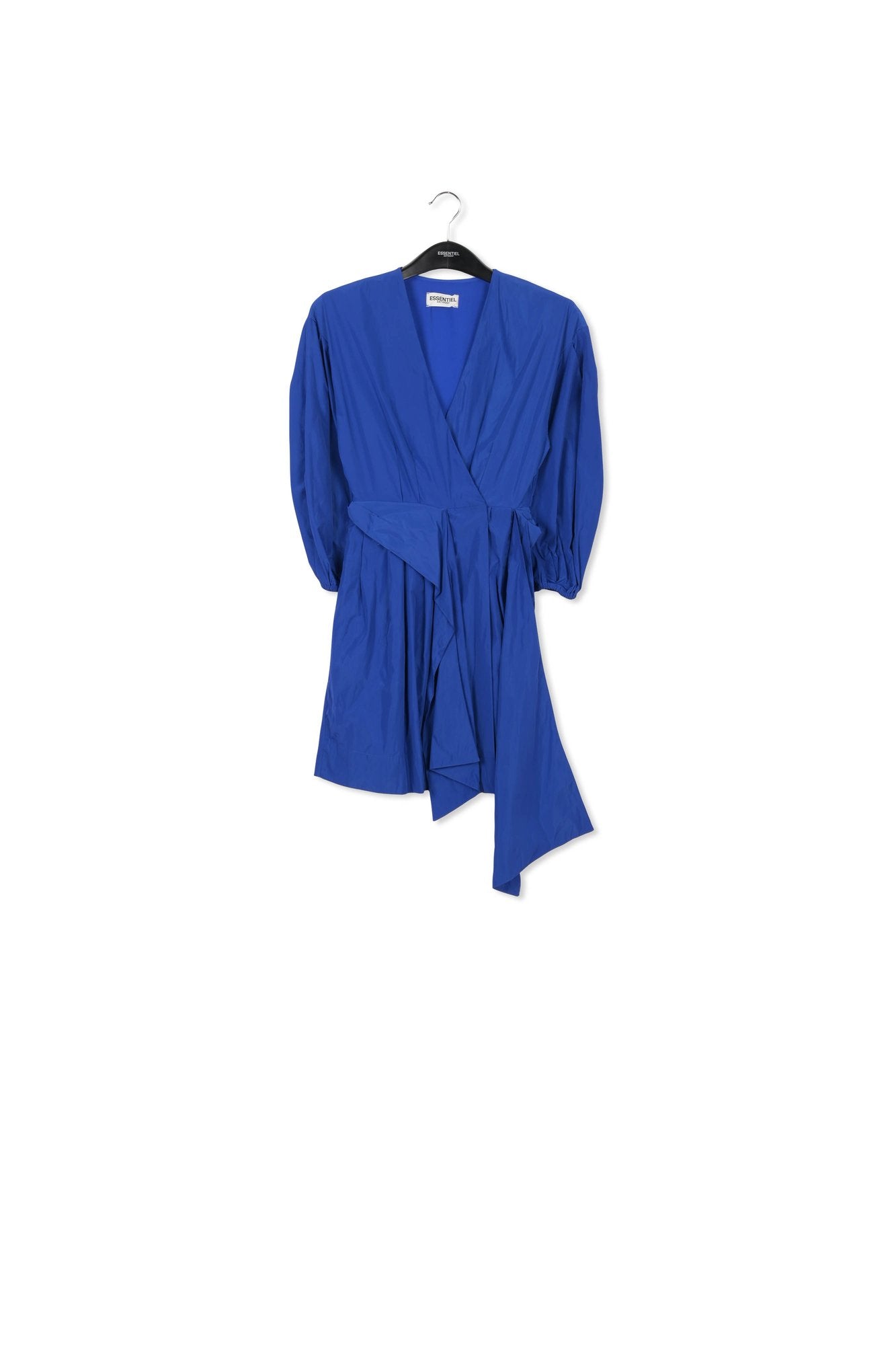 Blue mini-length wrap dress RE—SSENTIEL | Essentiel second hand