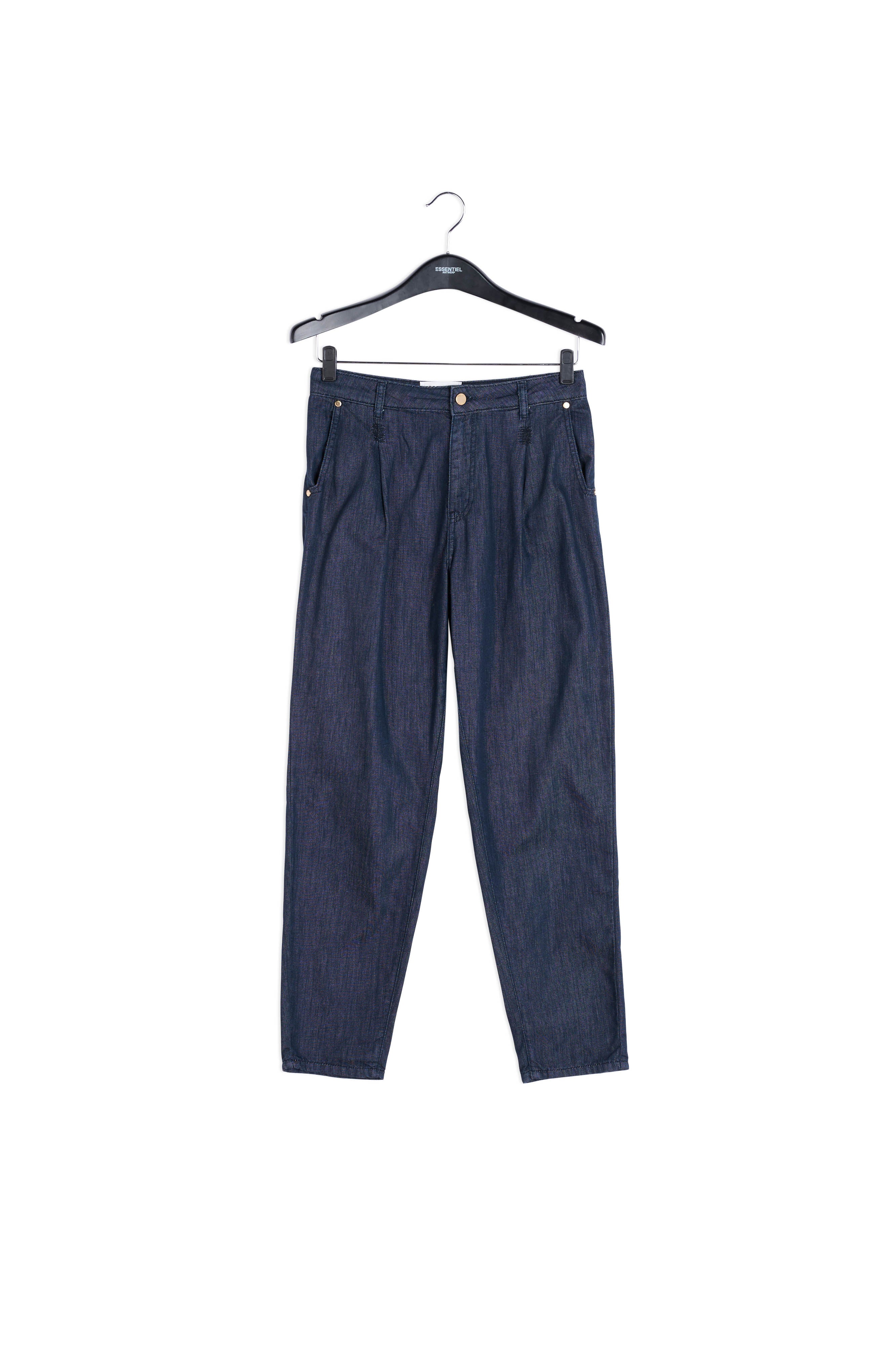 Dark blue loose-fit denim pants RE—SSENTIEL | Essentiel second hand
