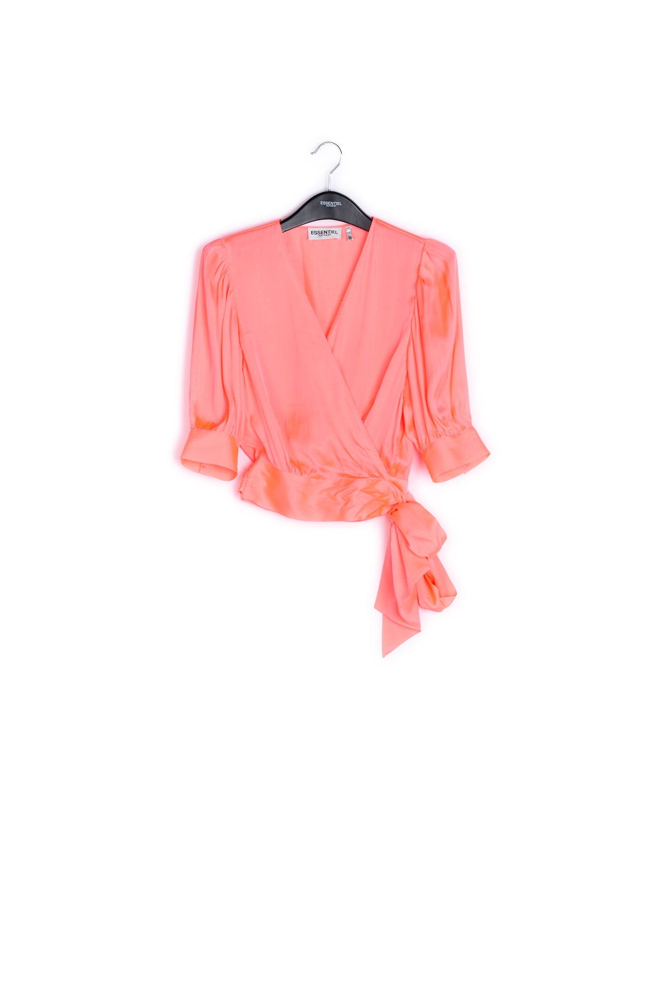 Dusty pink wrap top RE—SSENTIEL | Essentiel second hand