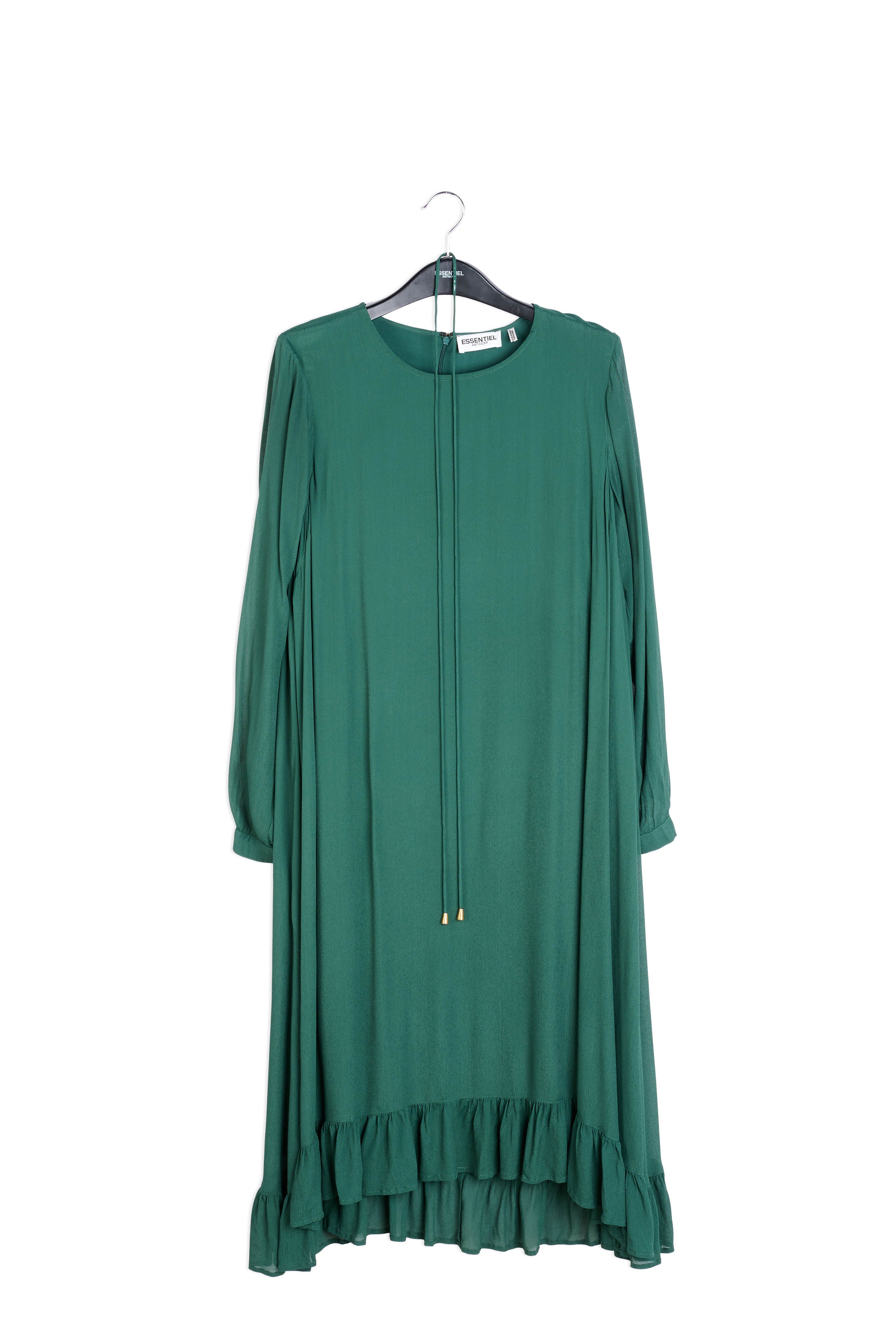 Green A-line midi dress RE—SSENTIEL | Essentiel second hand