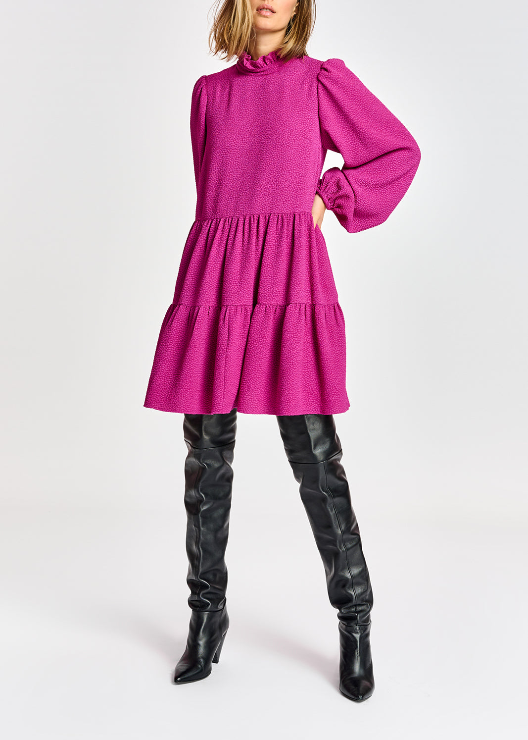 Agonize ruffle collar dress RE—SSENTIEL | Essentiel second hand