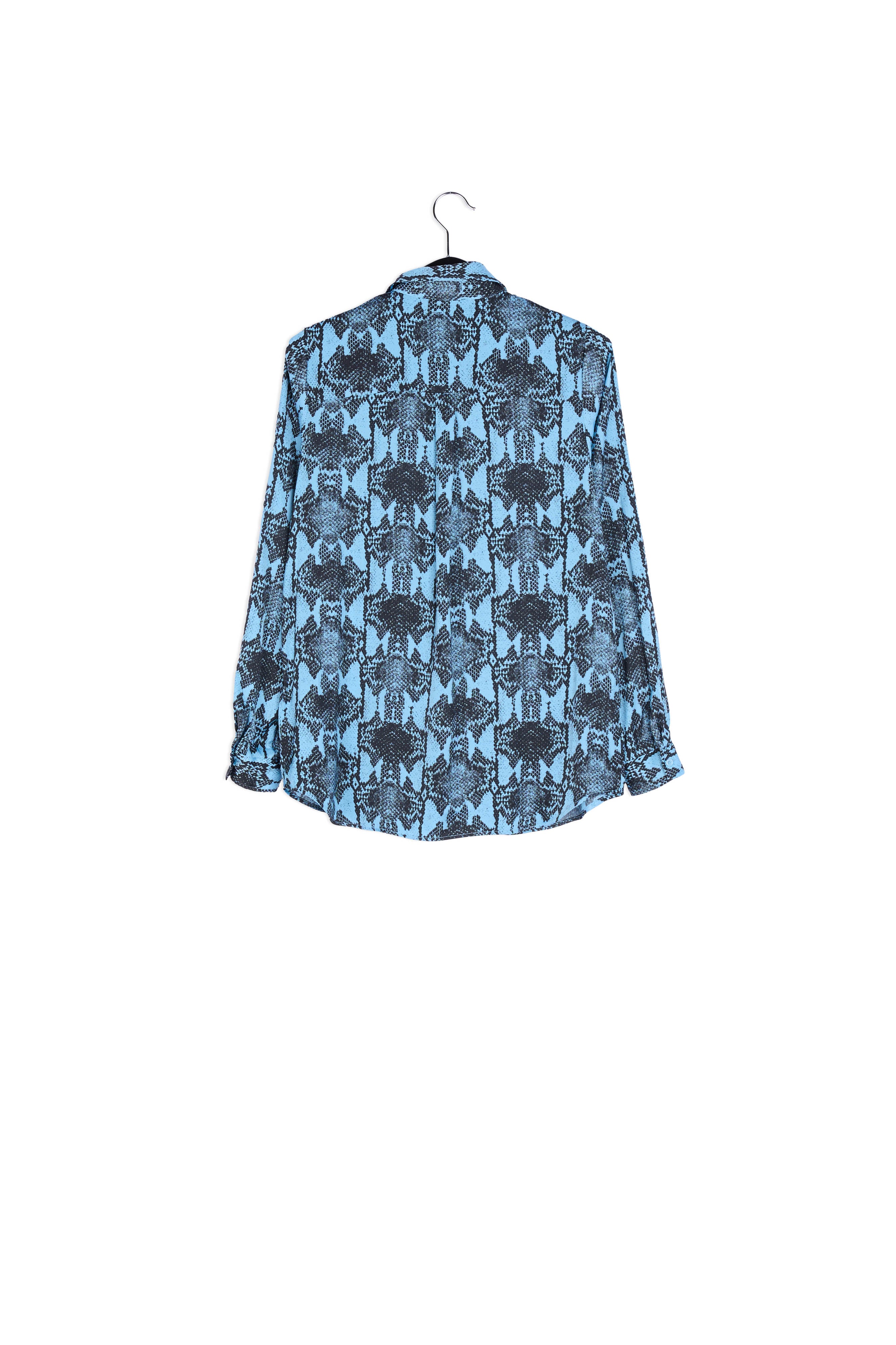 Blue shirt with snake print RE—SSENTIEL | Essentiel second hand