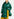 Dark green hooded puffer coat Faume - seconde main