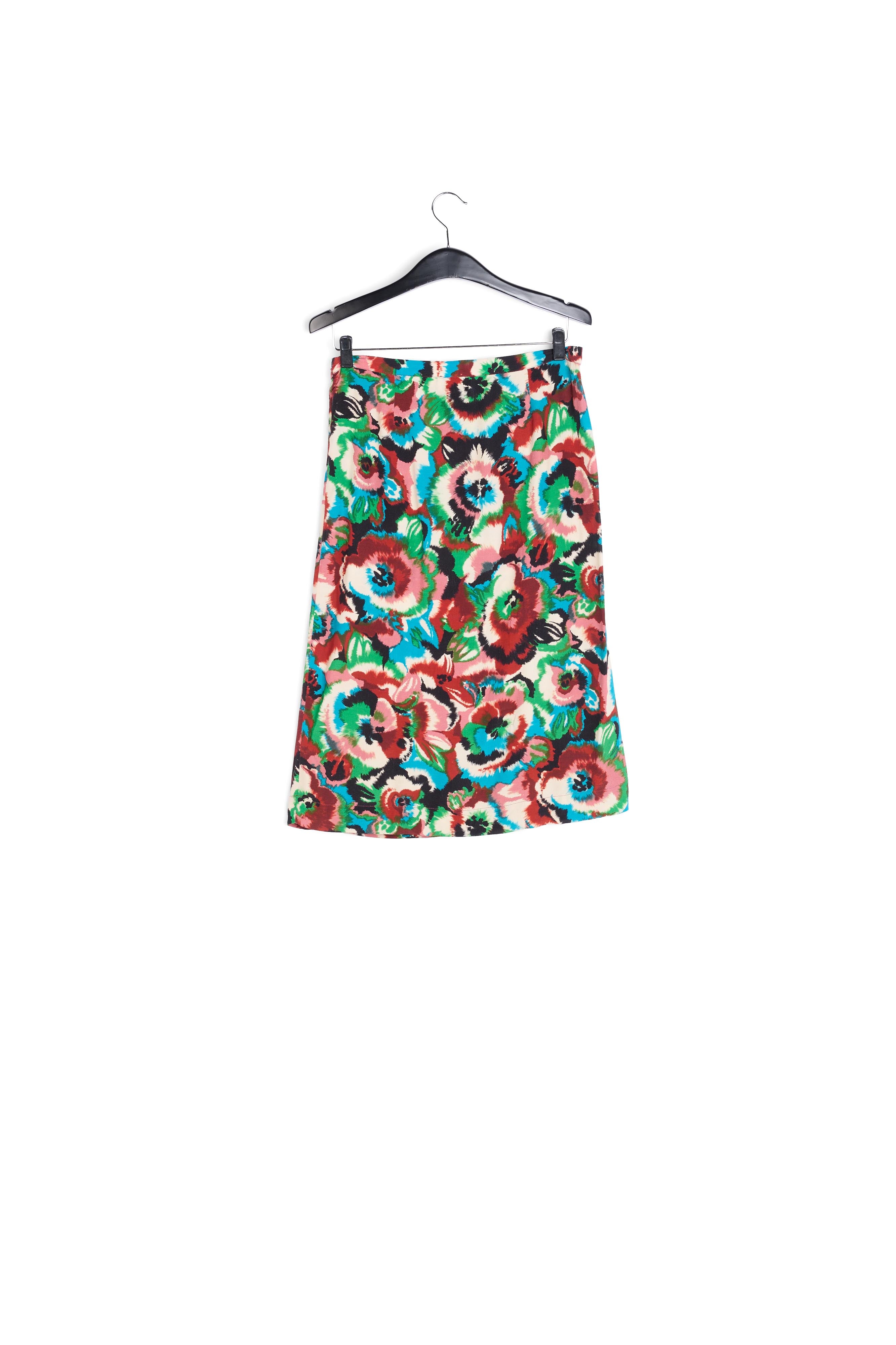 Multicolor floral printed midi skirt RE—SSENTIEL | Essentiel second hand