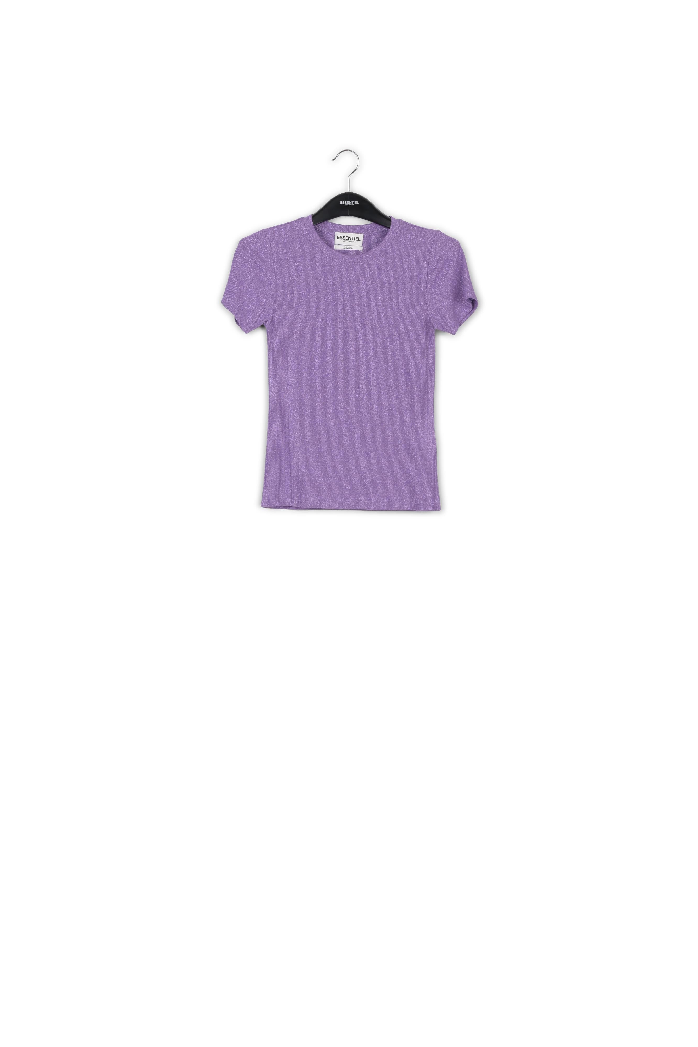 Lilac lurex T-shirt RE—SSENTIEL | Essentiel second hand