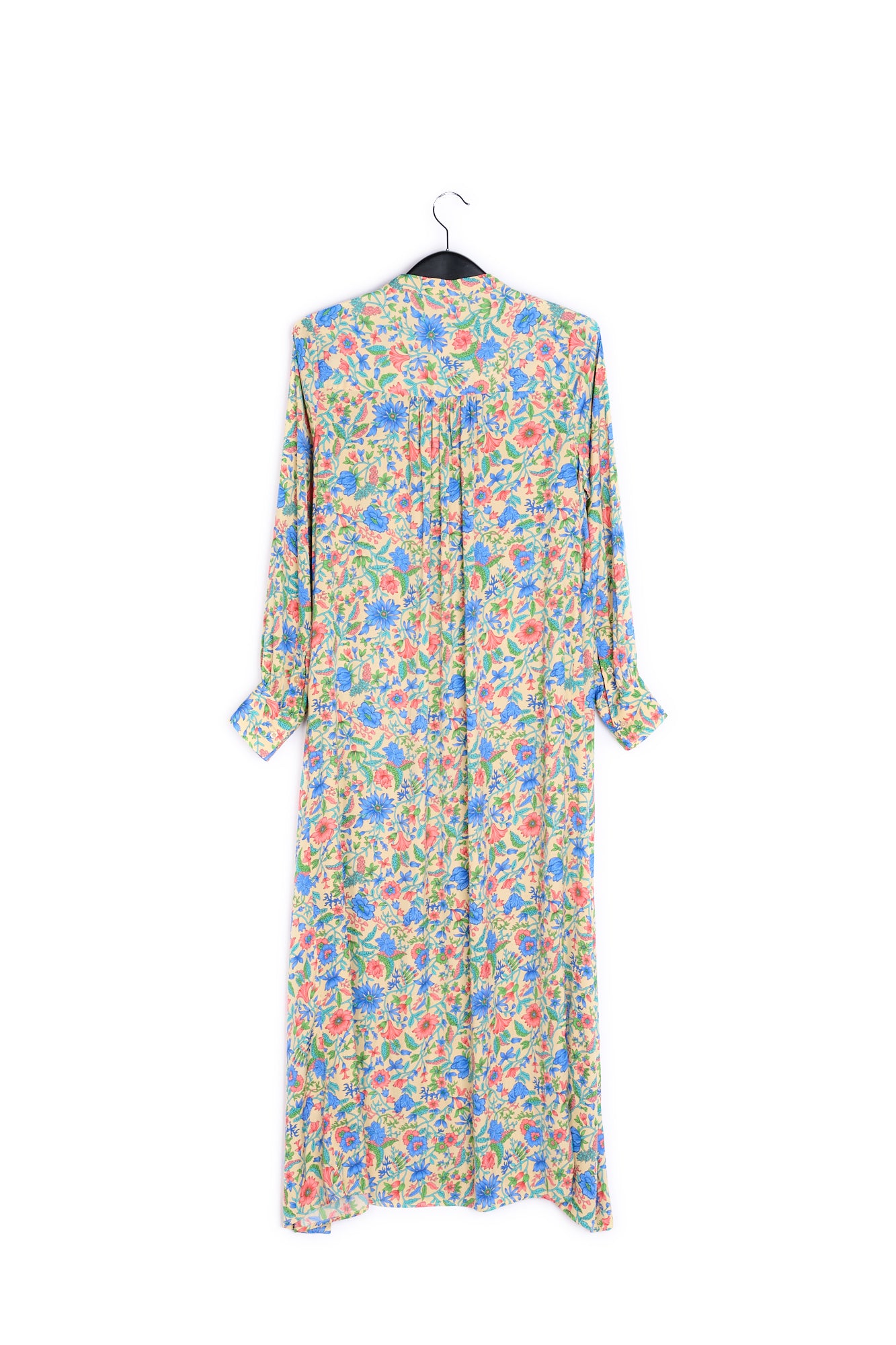Light blue floral-print shirt dress RE—SSENTIEL | Essentiel second hand