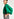 Green jersey T-shirt with cotton-poplin sleeves Faume - seconde main